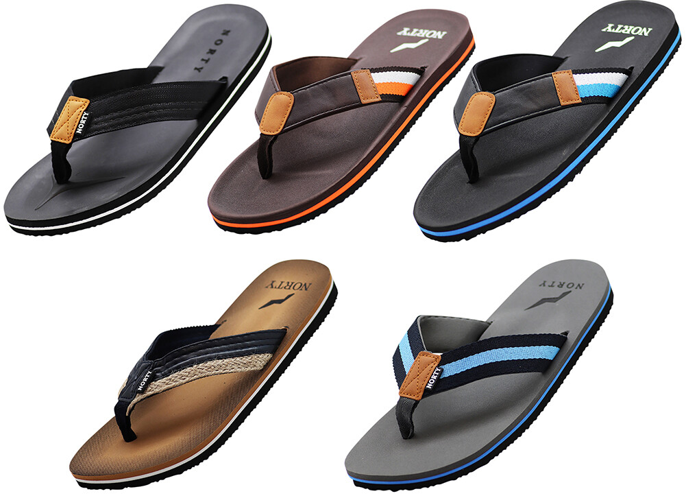 NORTY Men’s Sandals for Beach, Casual, Outdoor & Indoor Flip Flop Thong Shoe
