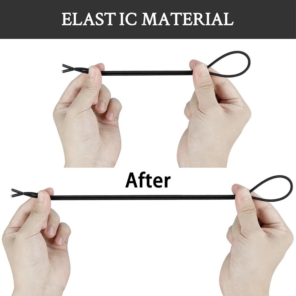 3 Pairs Shoelaces for Hey Dude Elastic No Tie Stretch round Strings Replacement