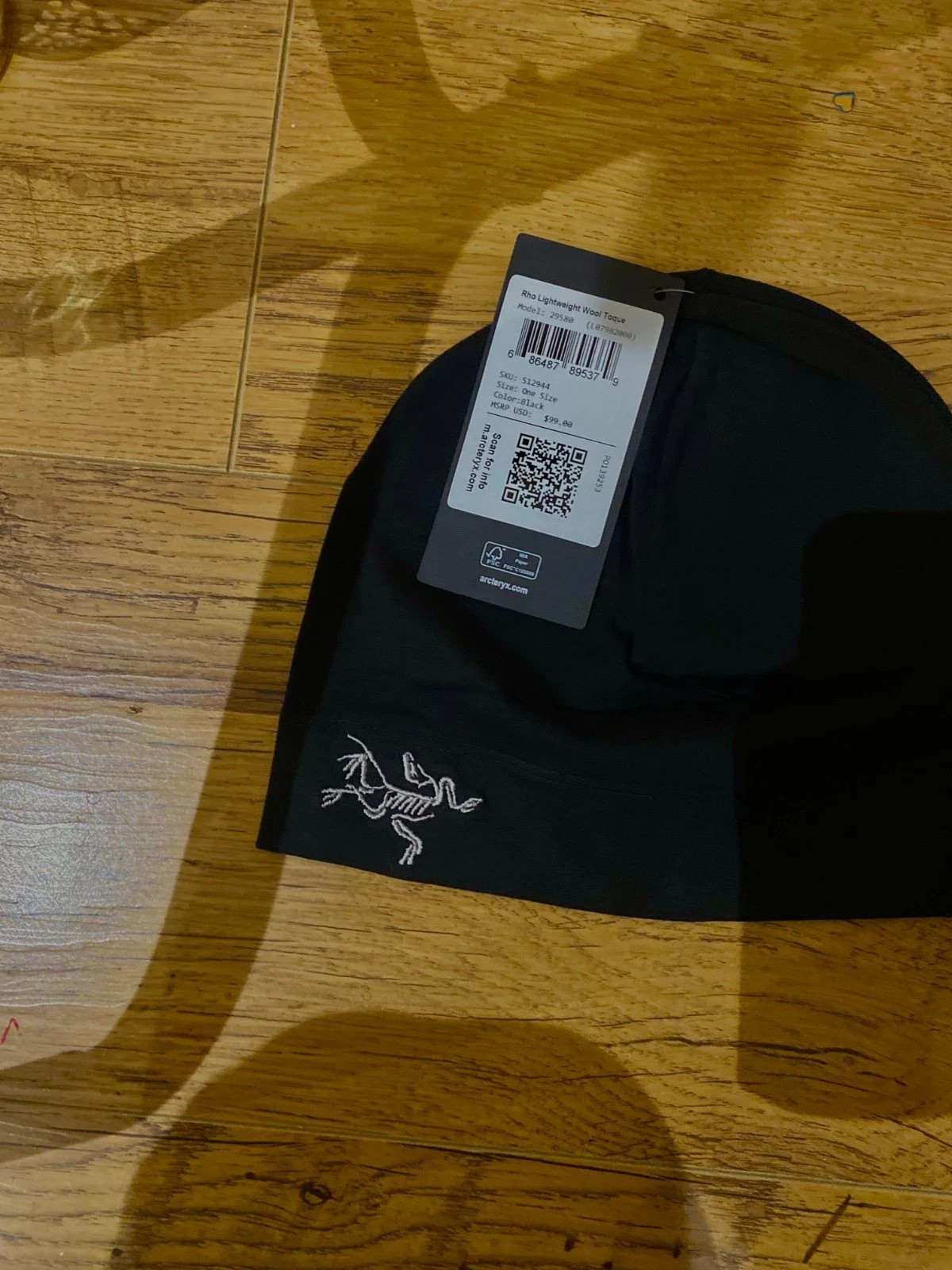 Arc’teryx Rho Toque Beanie Skull Cap Running hat Wool – One Size | Fast Shipping