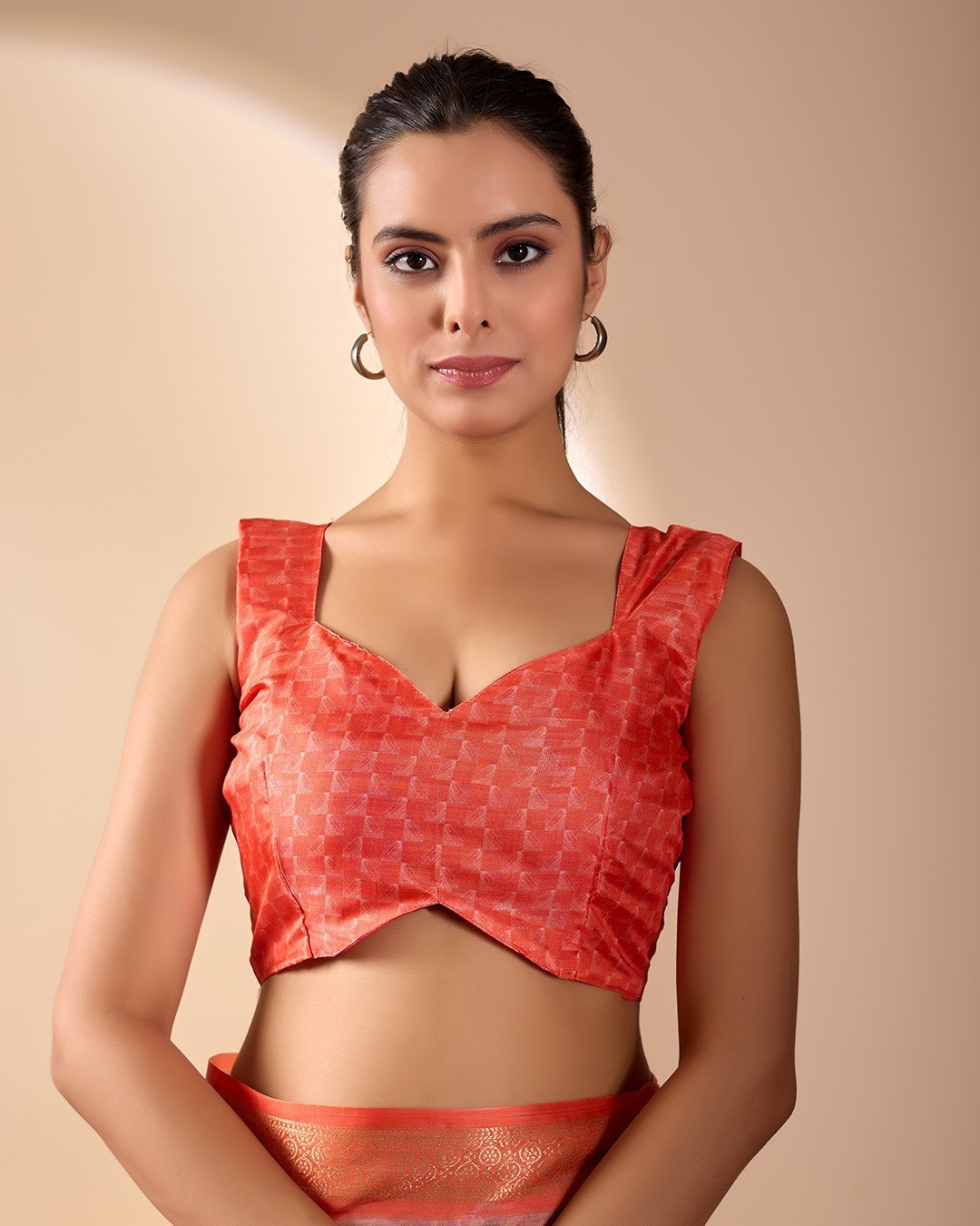 Designer Bollywood Bridal Silk Saree Blouse South Indian Ethnic Ready Made