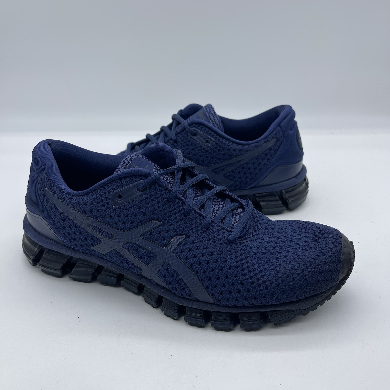 ASICS Gel Quantum 360 Knit Men’s Size 7 Running Shoes T840N Navy Blue Sneakers