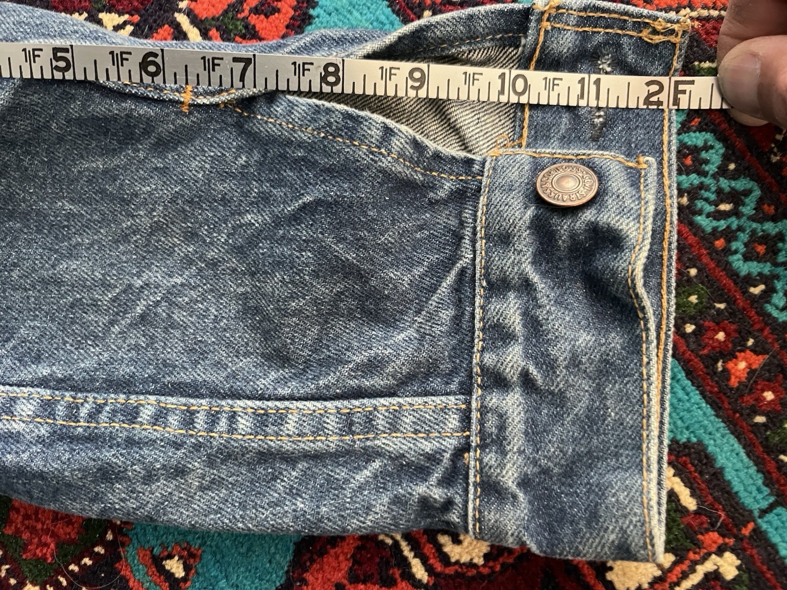 Vintage 90s Levi Type 3 Dark Wash Men’s Size Large Made In USA Denim Trucker L