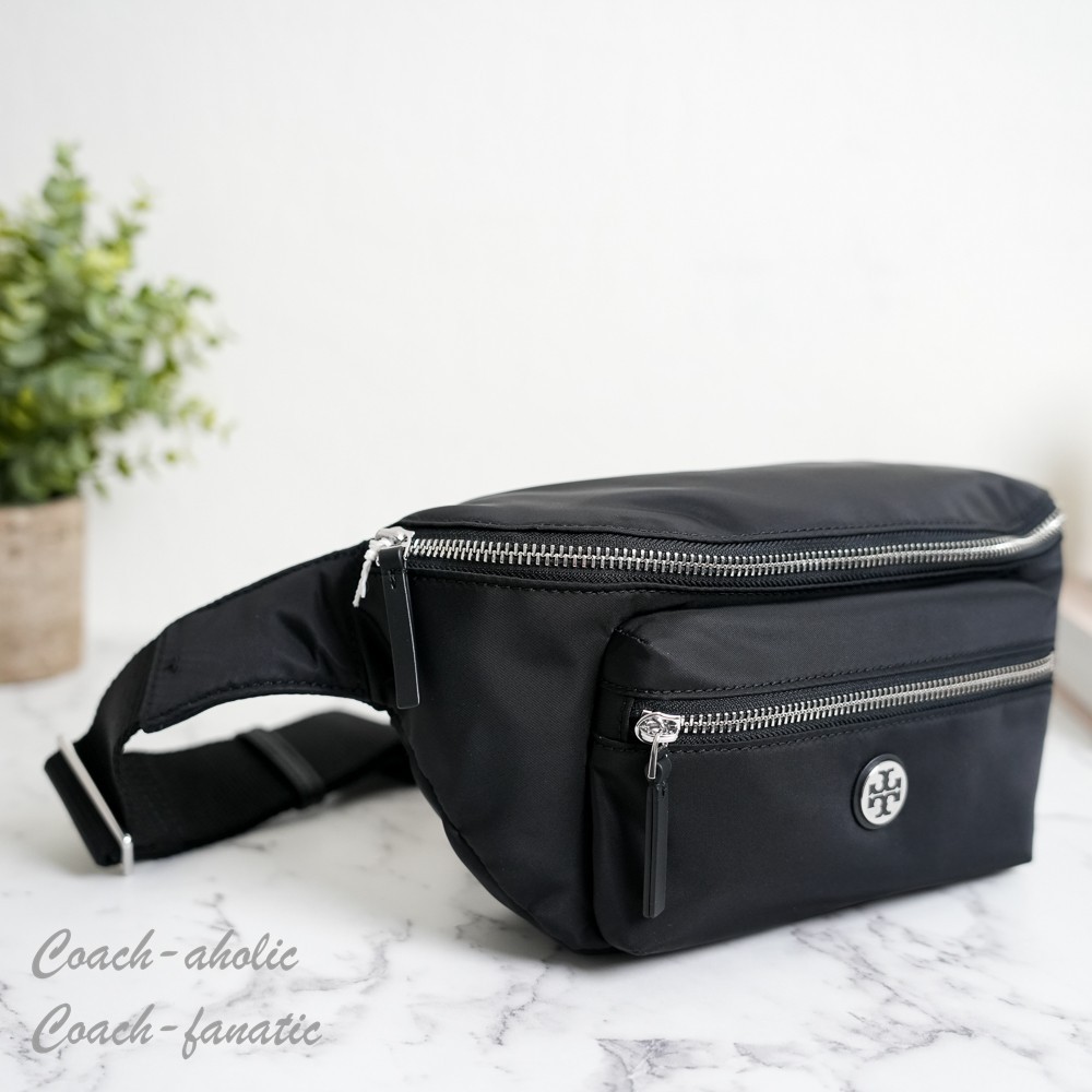 Tory Burch Nylon Belt Bag Fanny Pack 170436 in Black Lightweight NWT
