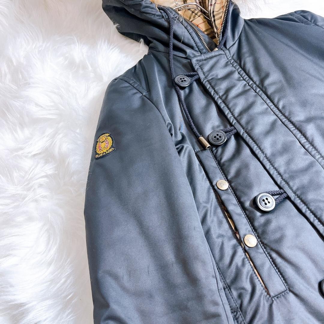 Burberry Blue Label 2way Emblem Mid Weight Down Coat Nova Check