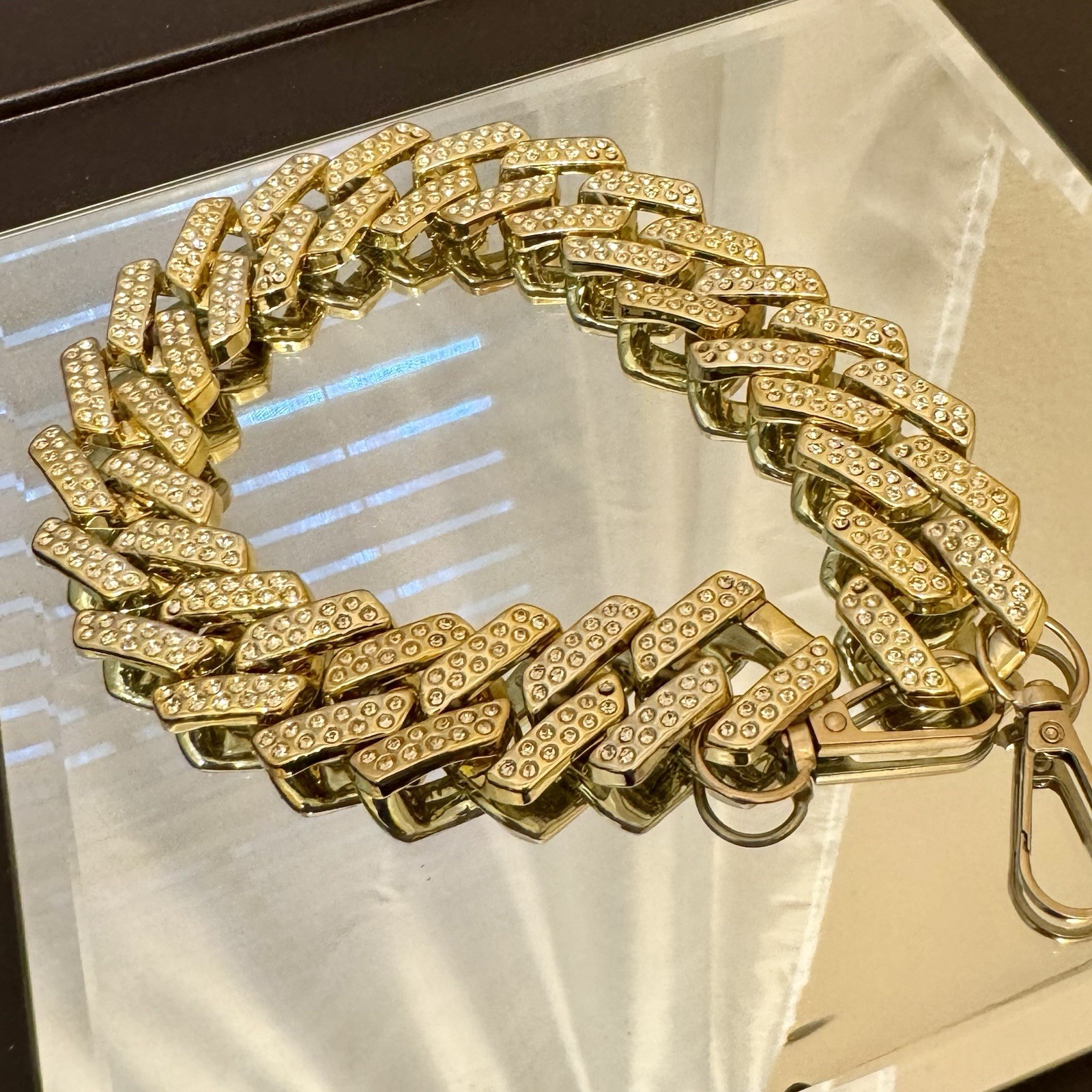 Gold Cuban Link Handbag Chain Brand New