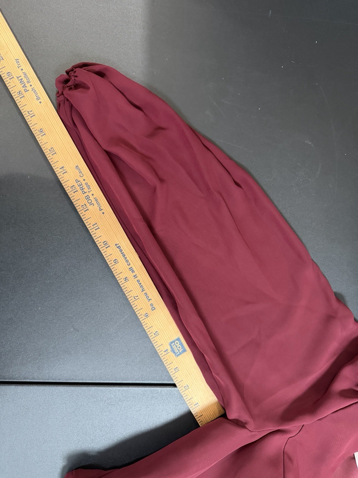 JJ’S House A Line V-Neck Full Length Chiffon Burgandy Mother Of The Bride
