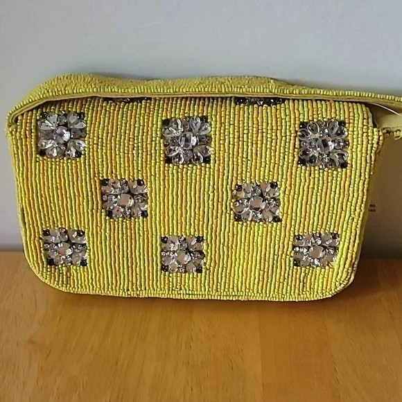 Anthropologie Fiona Beaded Bag Geometric Edition