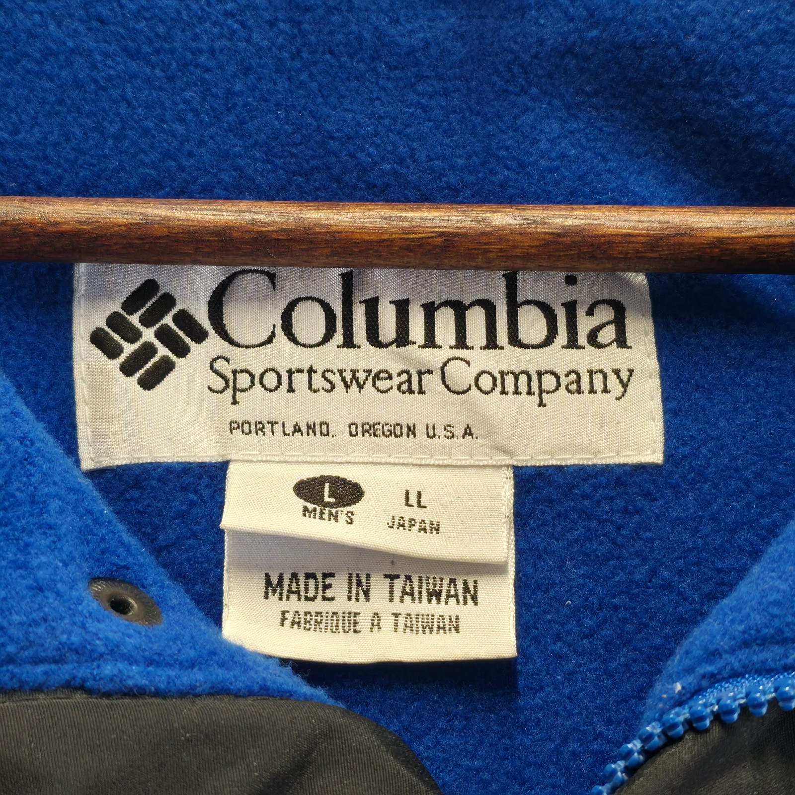 Vintage Columbia Men’s Blue 3-in-1 Fleece lined Jacket/Coat Size Large
