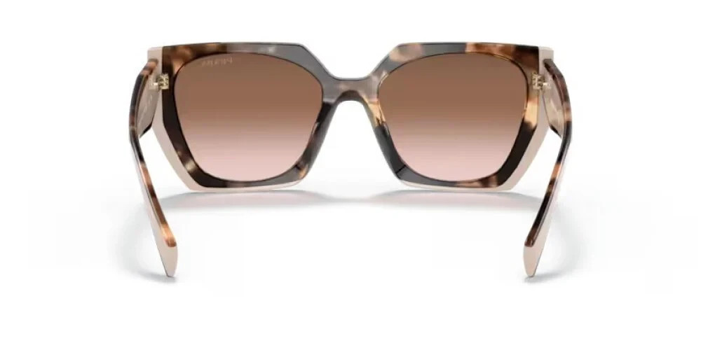 Prada PR15WS 01R0A6 Rectangle Sunglasses in Tortoise and Powder /Brown Lens