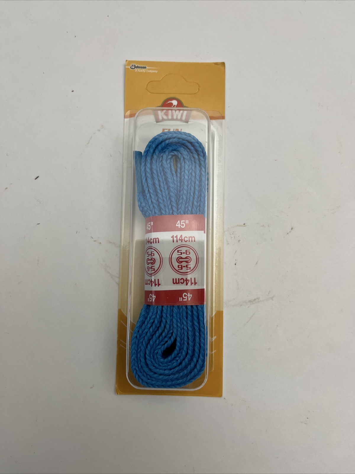 KIWI Style Shoe Laces Flat Neon Blue 45 In Pair Eyelets New!