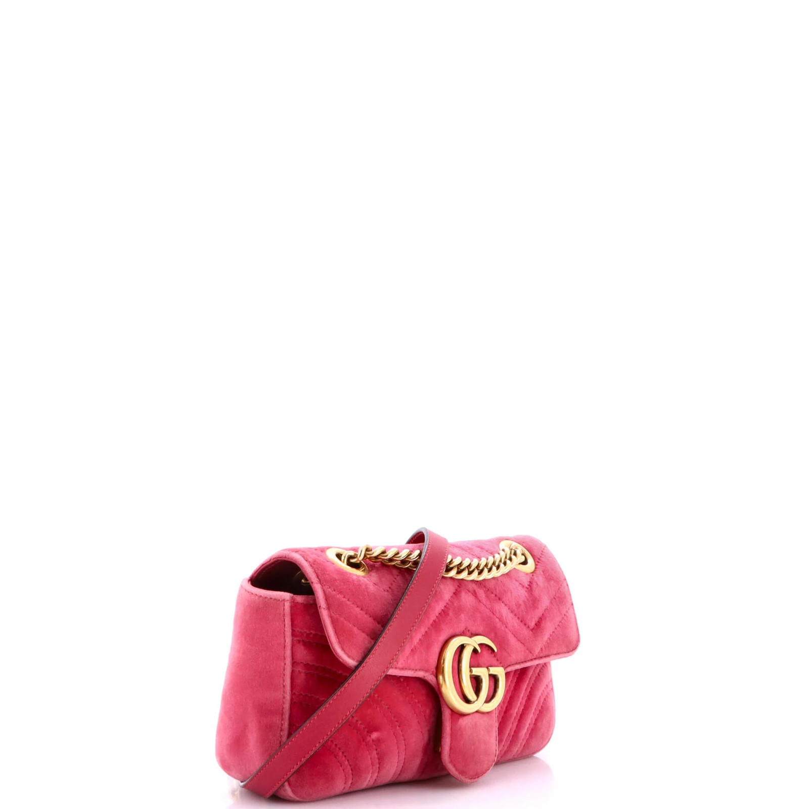 Gucci GG Marmont Flap Bag Matelasse Velvet Mini