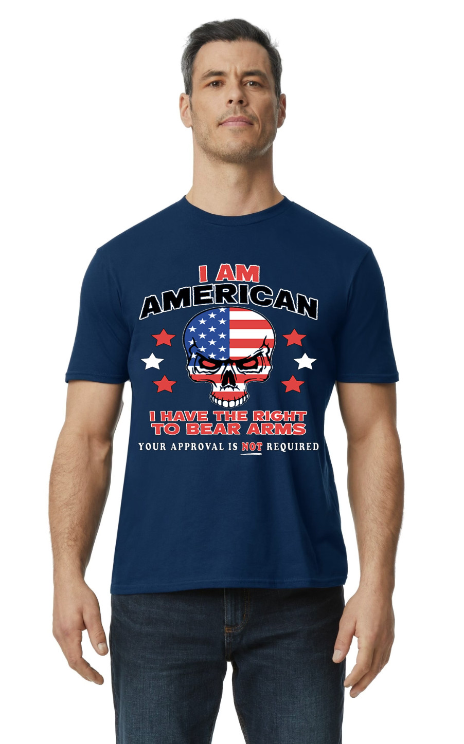 I’m a American I have the Right to bare Arms , Gun Supporter, Patriotic T-Shirt