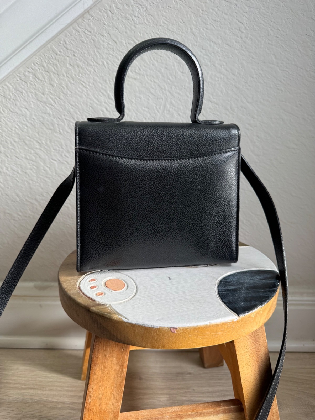 Coach 4413 Madison Gracie Satchel Crossbody Bag Black Leather Vintage W/duster