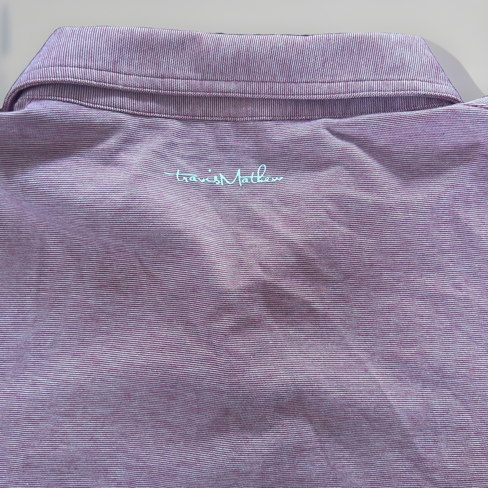 TravisMathew Light Red / Mauve Pink Golf Polo Shirt Men’s Size XL Pima Cotton