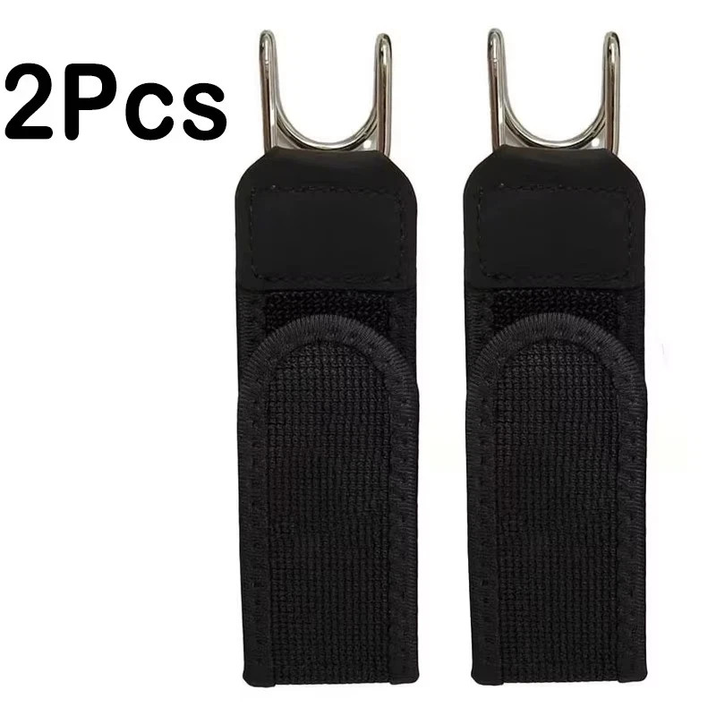 2PCS Tactical Metal Hook Elastic Belt Buckle-Less Invisible Waist Belt Closure**