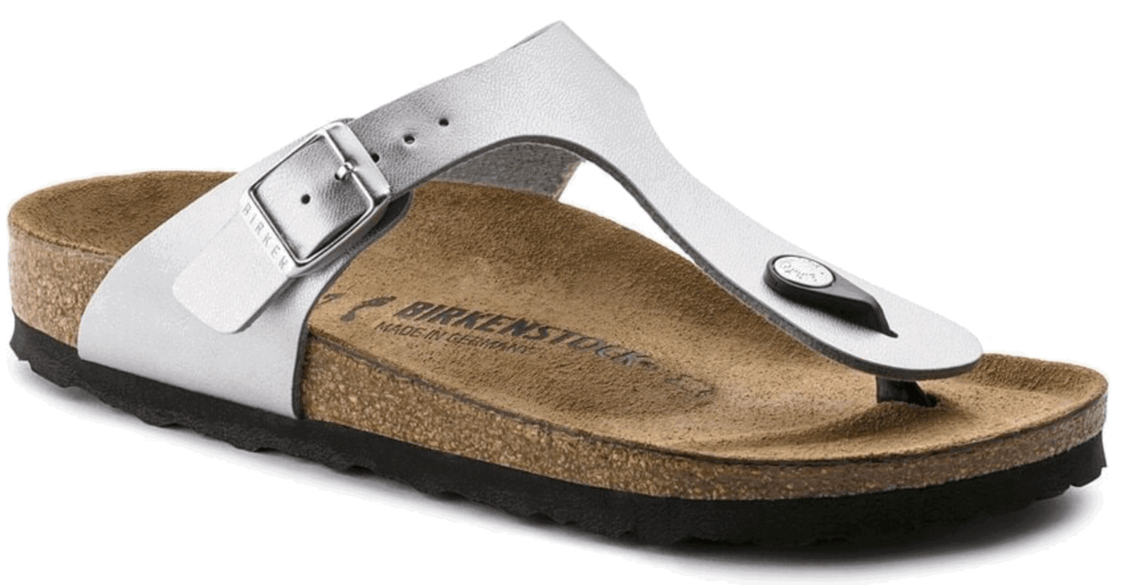 Birkenstock Gizeh Birko-Flor Silver