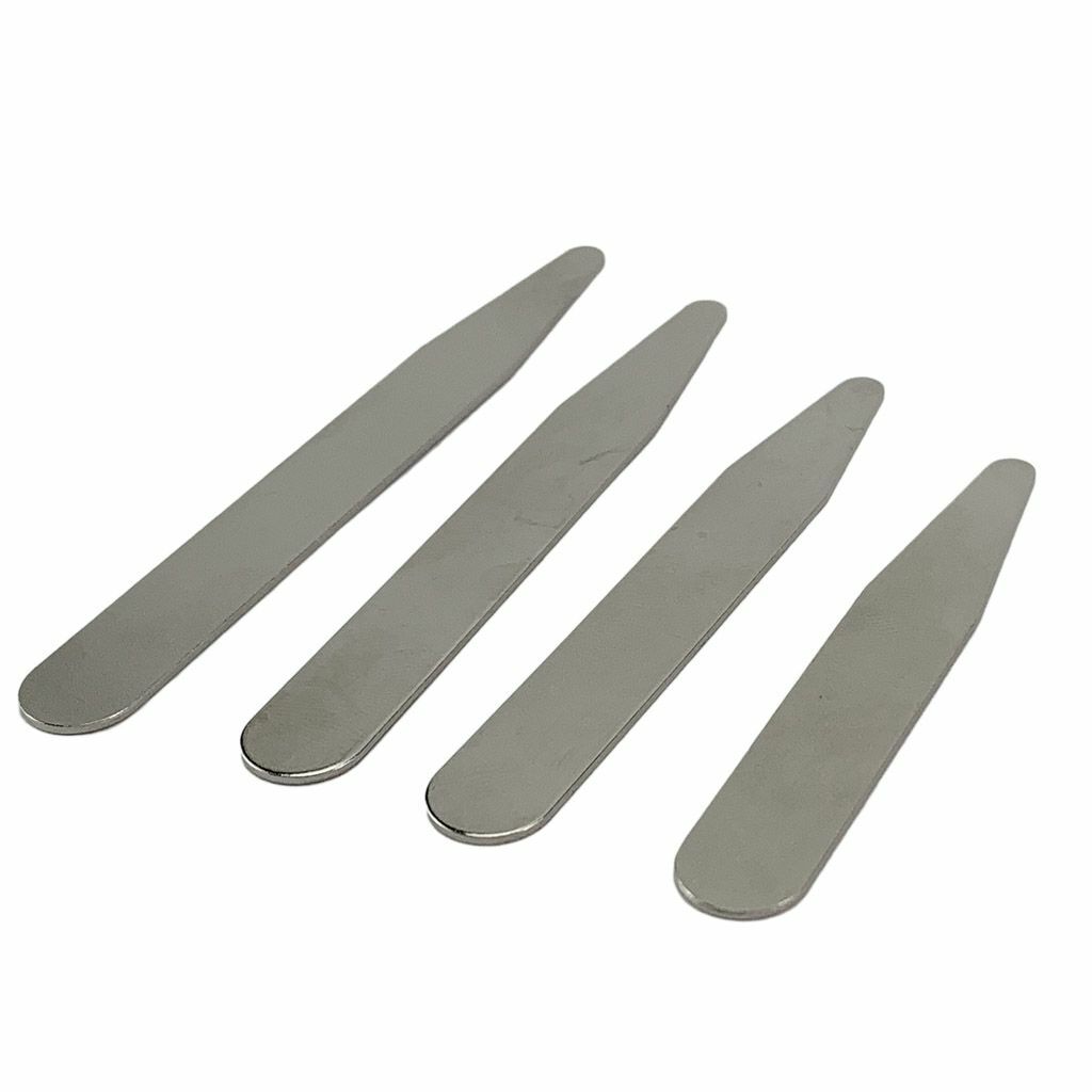 10-40 Metal Collar Stays 10 Magnets for Mens Dress Shirts Premium Stainless Iron