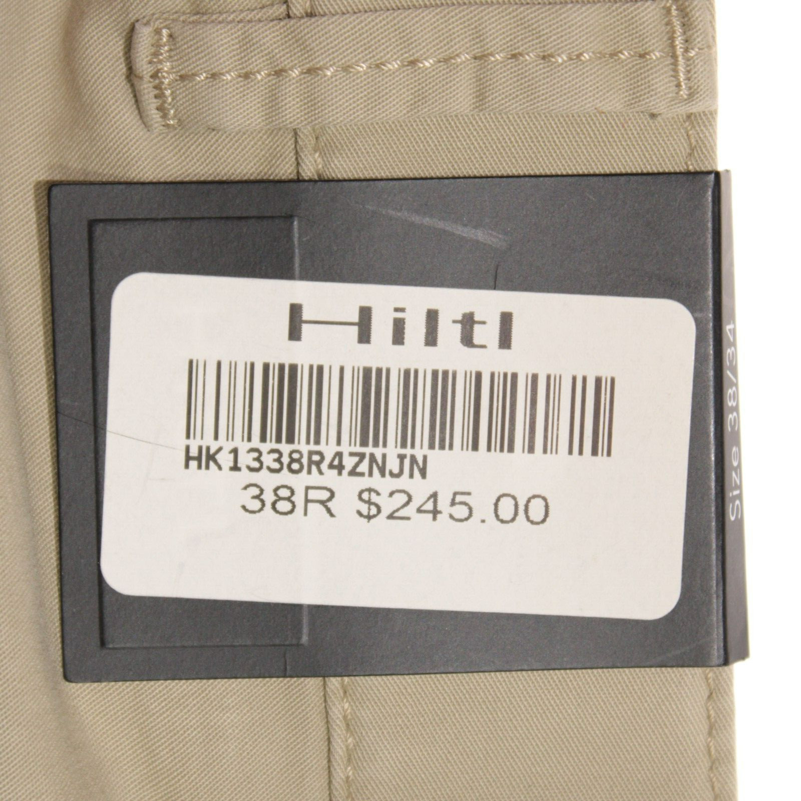 Hiltl NWD Cotton Blend 5 Pocket Jean Cut Pants Size ~40 US Seth In Solid Beige