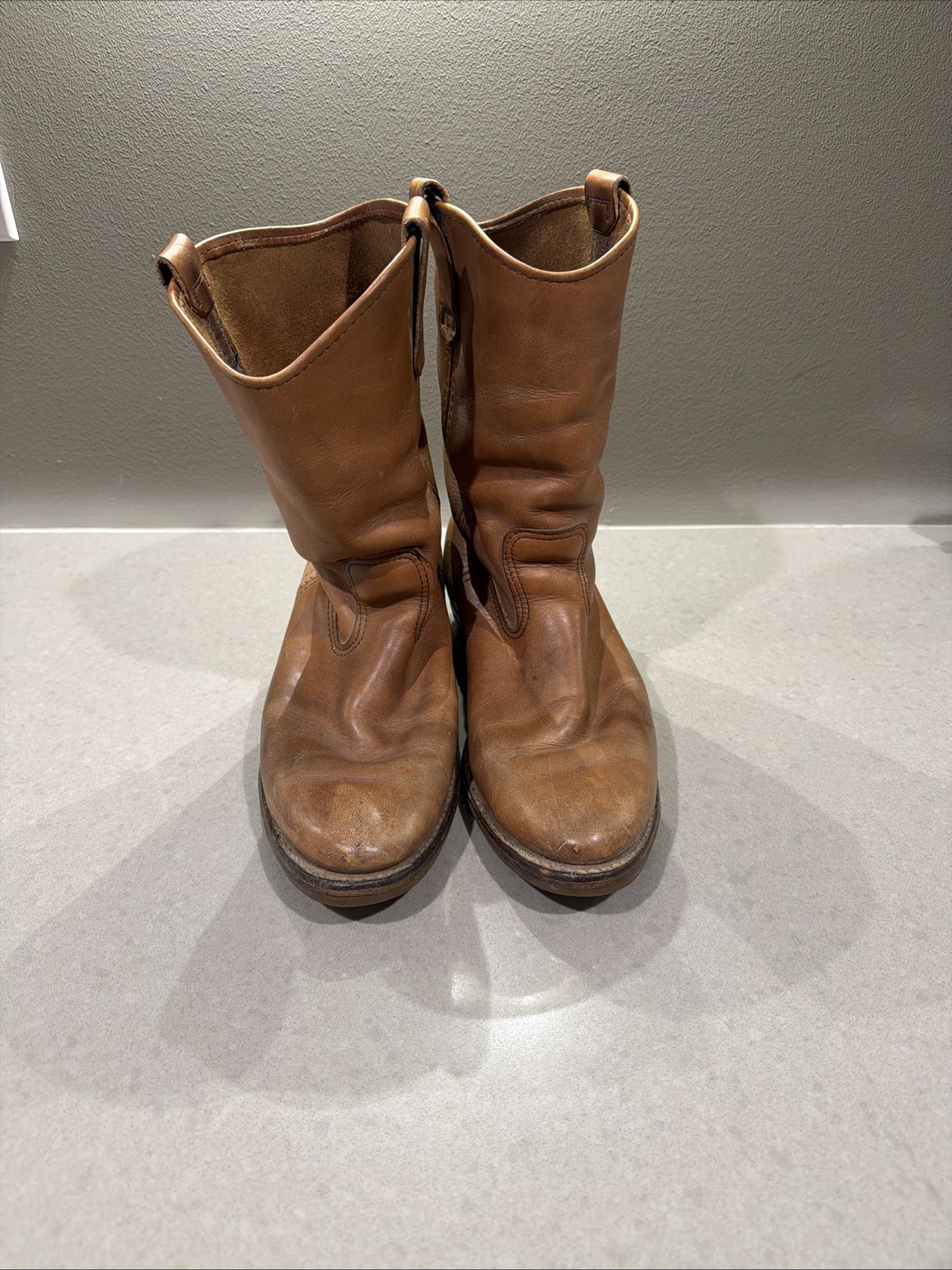Red Wing 1155 Pecos Leather Work Boots Heritage Nailseat Soft Toe USA Size 9D