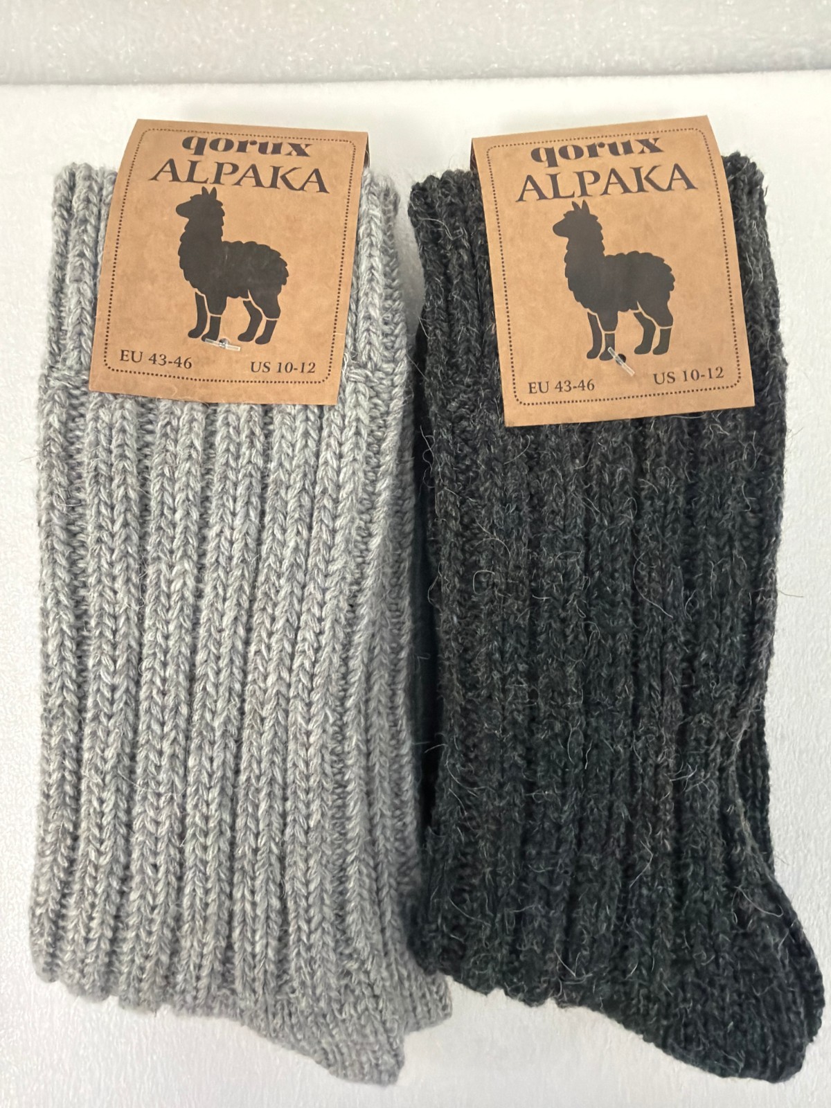 4 pairs alpaca wool socks thermal tick knitted winter socks for women & men