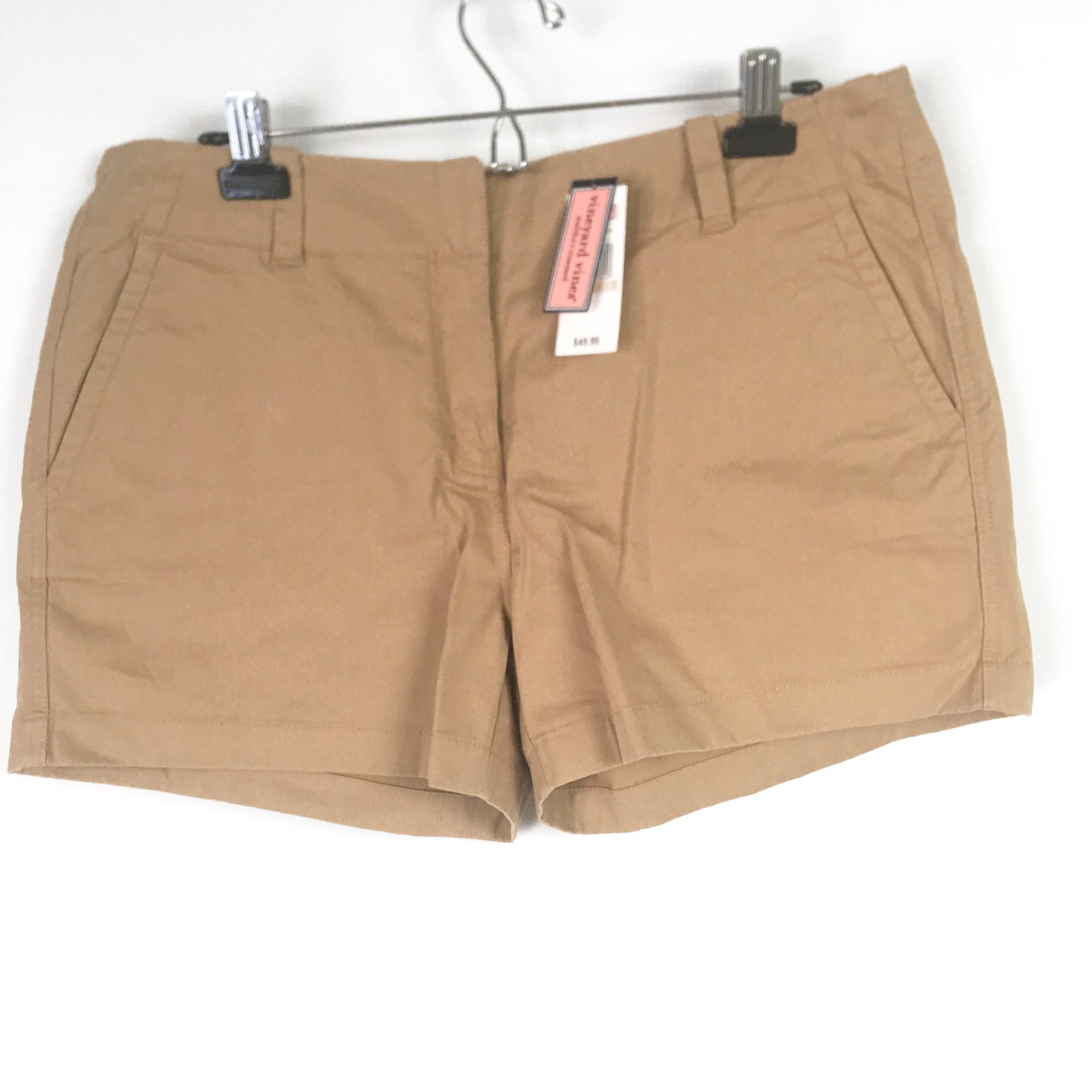 Vineyard Vines Every Day Shorts Womens 12 NEW Officer Khaki Tan 3 1/2 In Chino