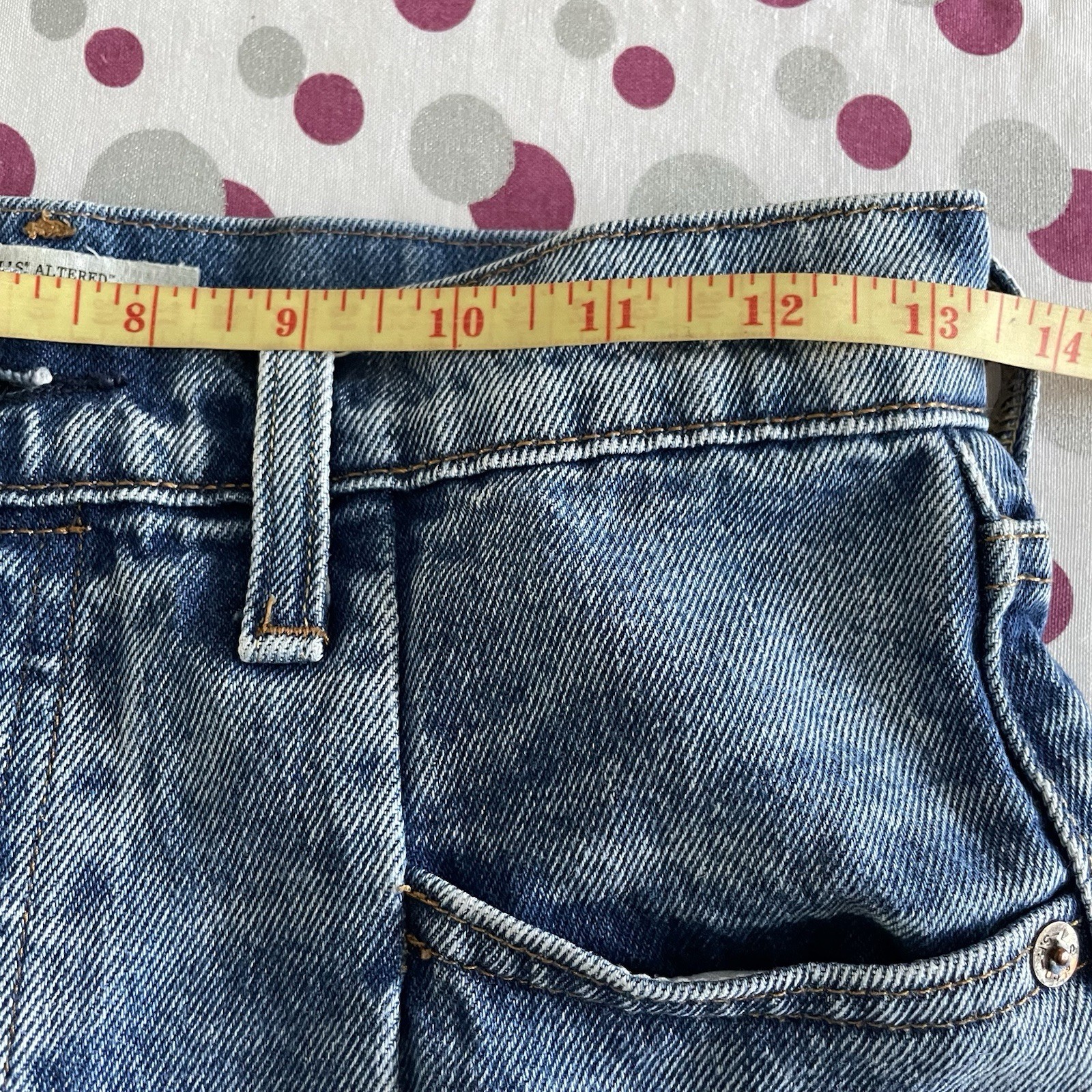 Levi’s Women’s Reworked Altered Jeans W26 L26 Cropped Blue Cotton See Pictures