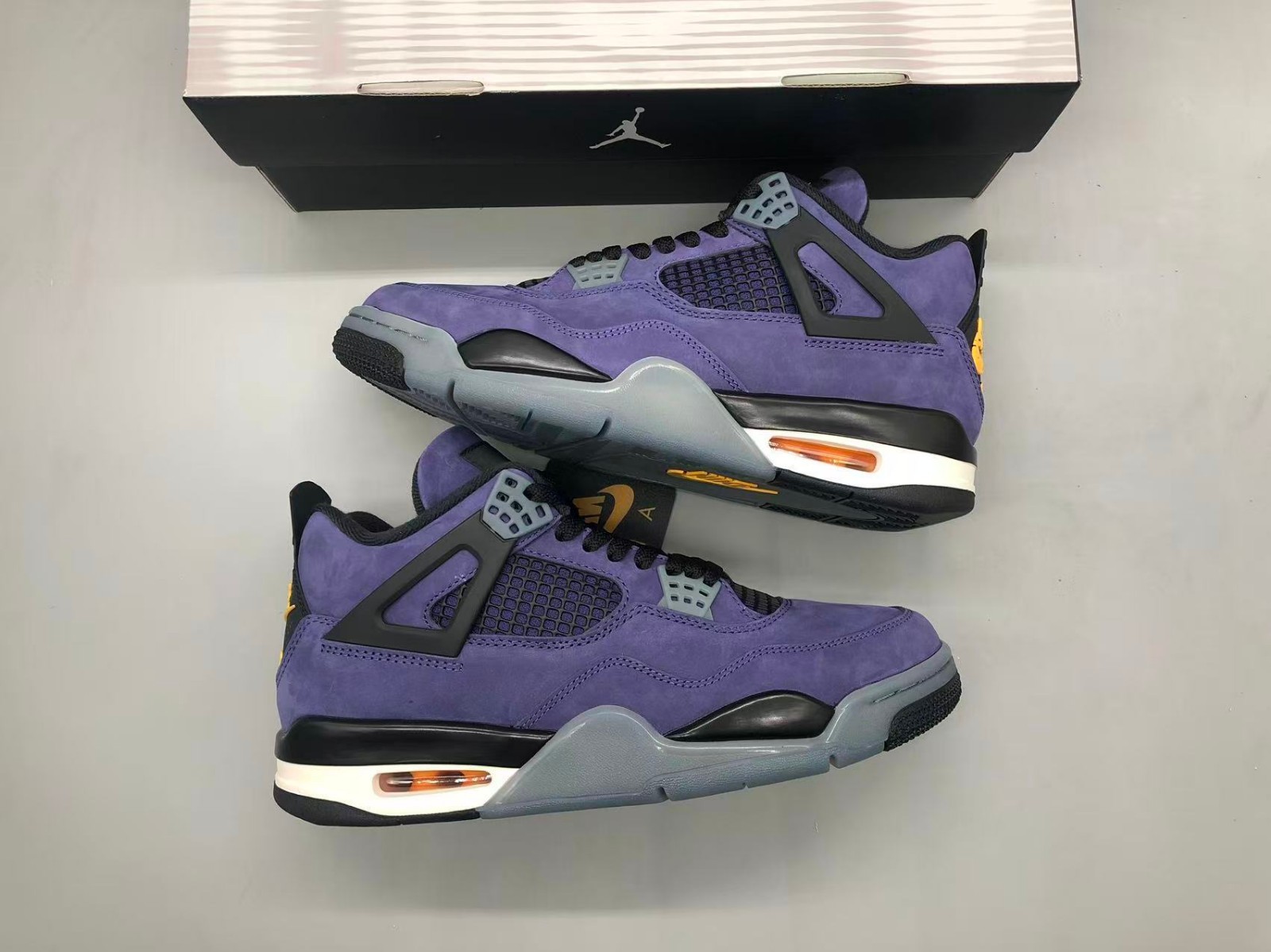 Jordan 4 Imperial Purple “Lakers” Retro Basketball Shoes Men’s Mid Top