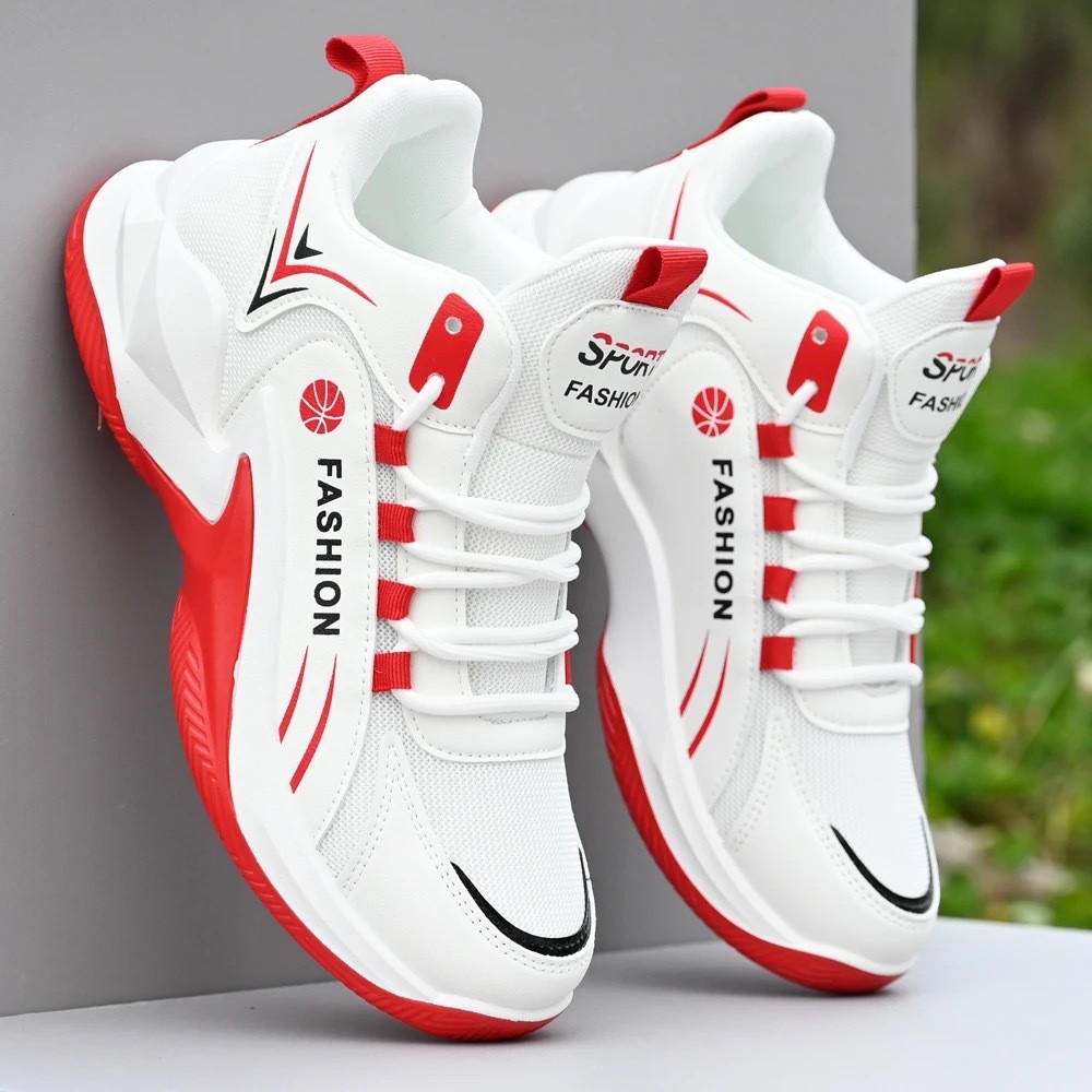 High Top Mesh Breathable Athletic Running Shoes Non Slip Students