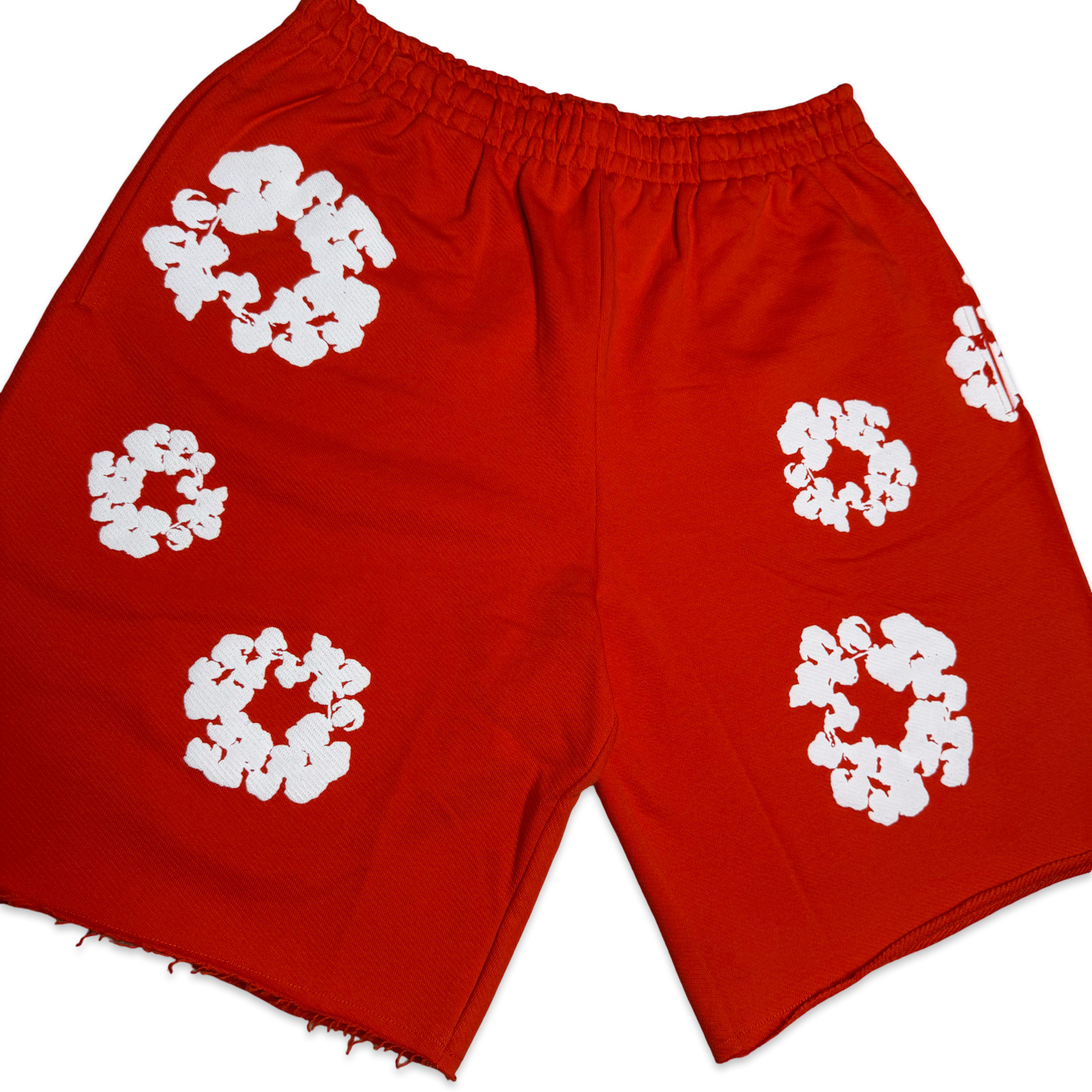 Denim Tears Cotton Wreath Sweat Shorts Dark Orange 100% Authentic