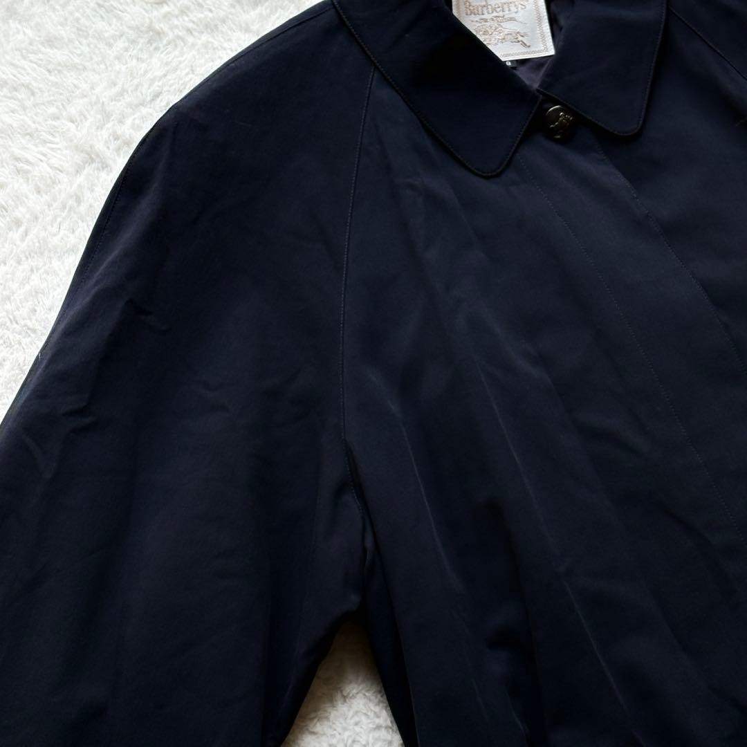 Burberry Sten Collar Coat Navy with Hidden Buttons