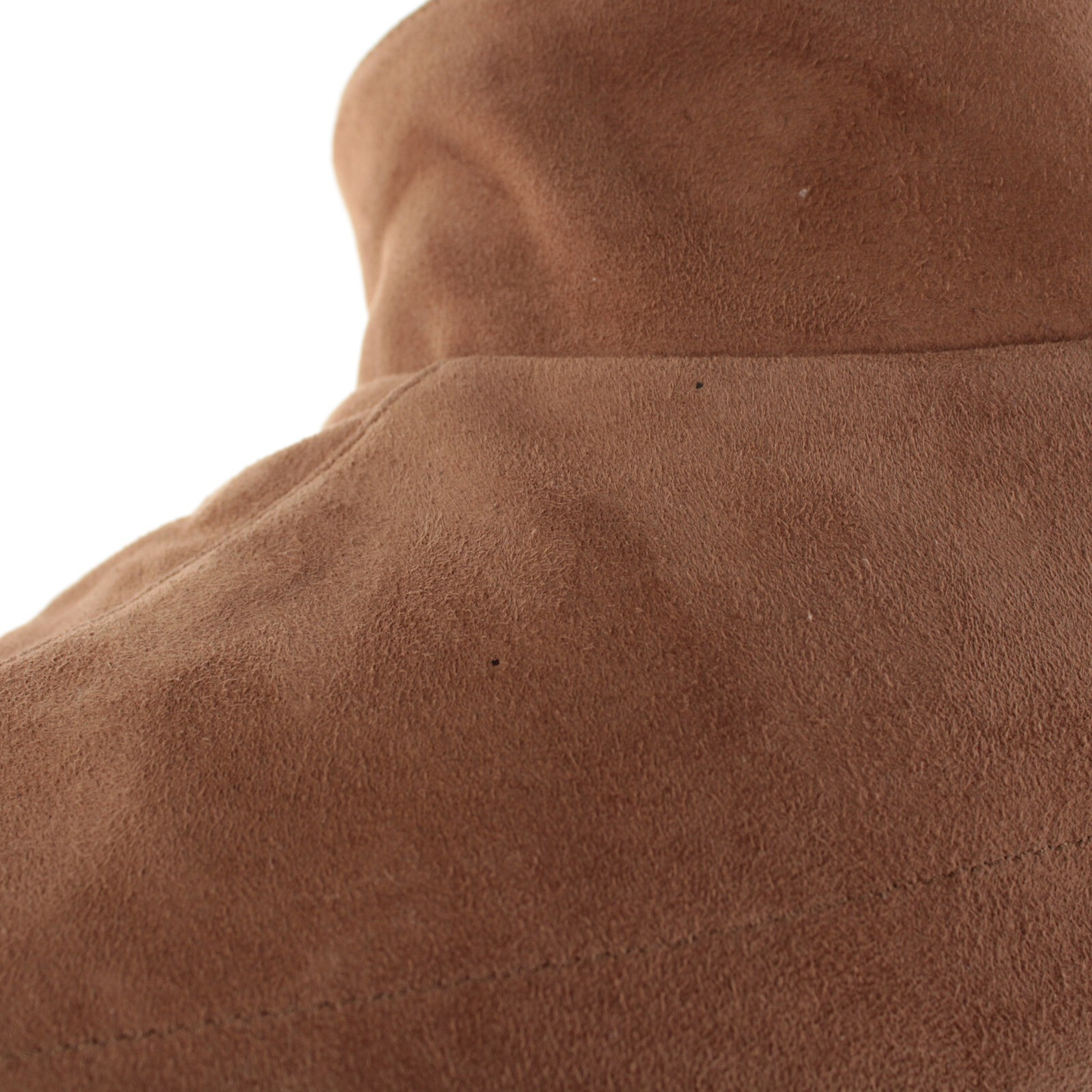 Rifugio NWD Vest / Bodywarmer Size 48 (Small US) In Light Brown Suede Handmade