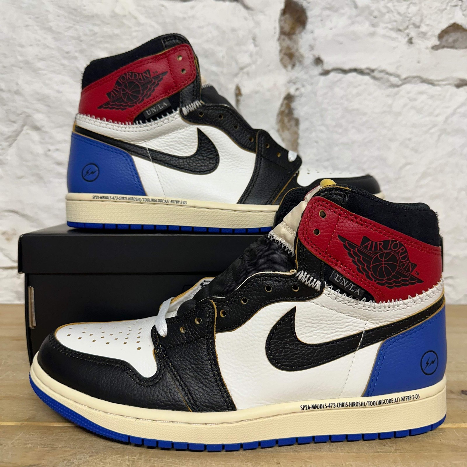 Air Jordan 1 High Fragment Union Sport Royal Mens NEW Sneakers Size 8 IO7847-002
