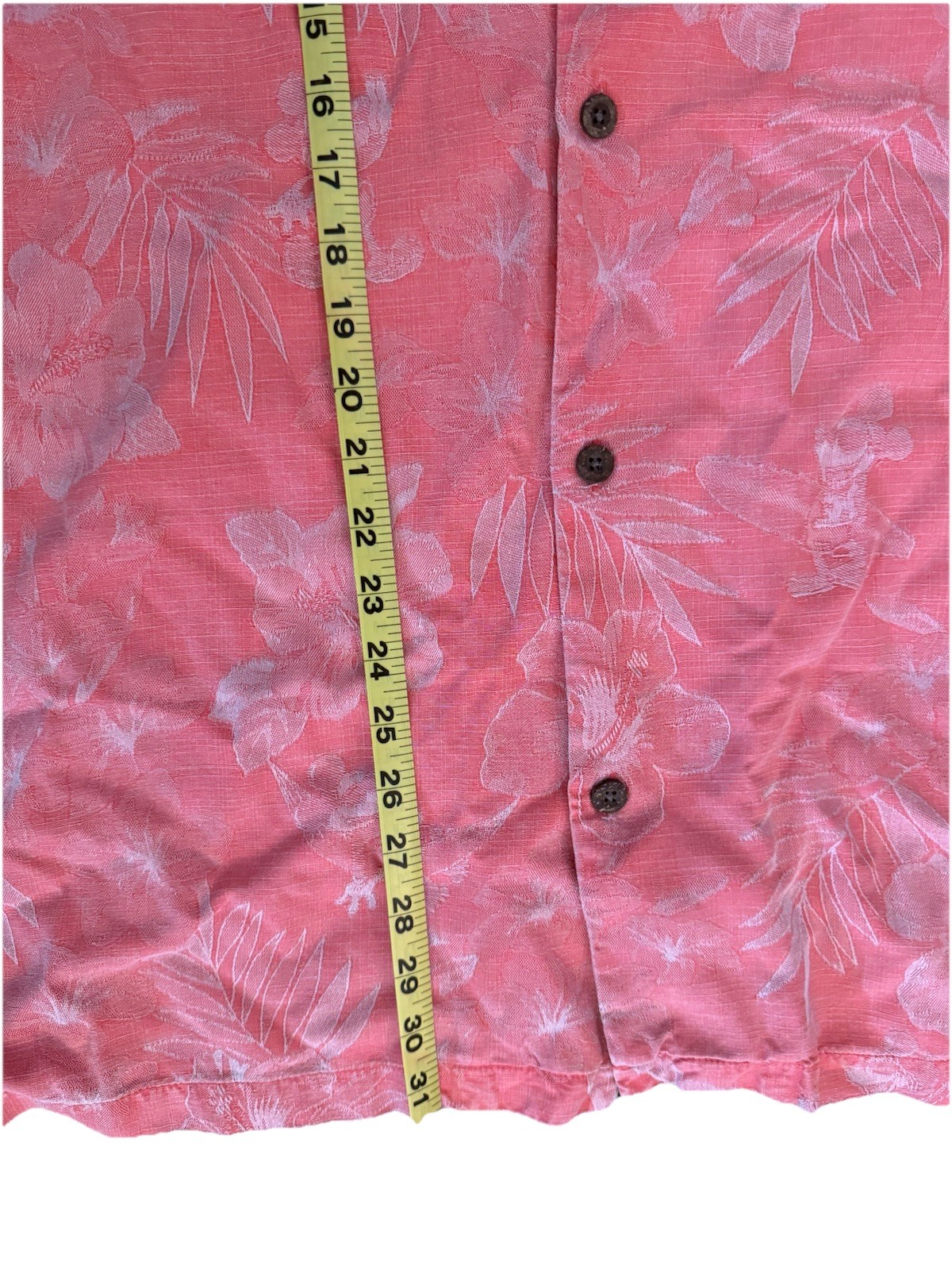 Tommy Bahama Disney Mickey Tonal Jacquard Silk Camp Shirt 3XL XXXL Dubarry Coral