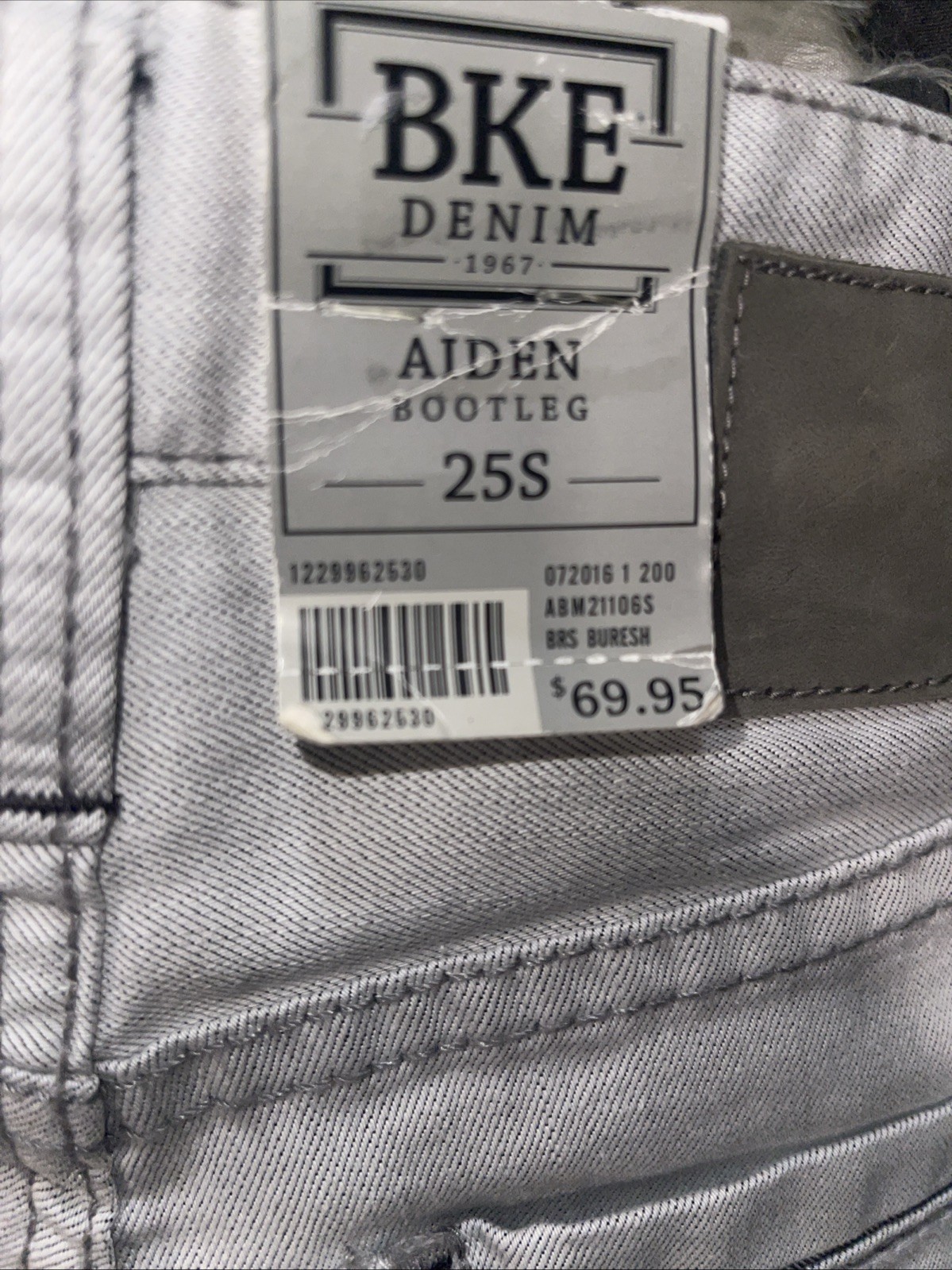 BKE Aiden Bootleg Jeans Boy 25S Low Rise Cowboy Western