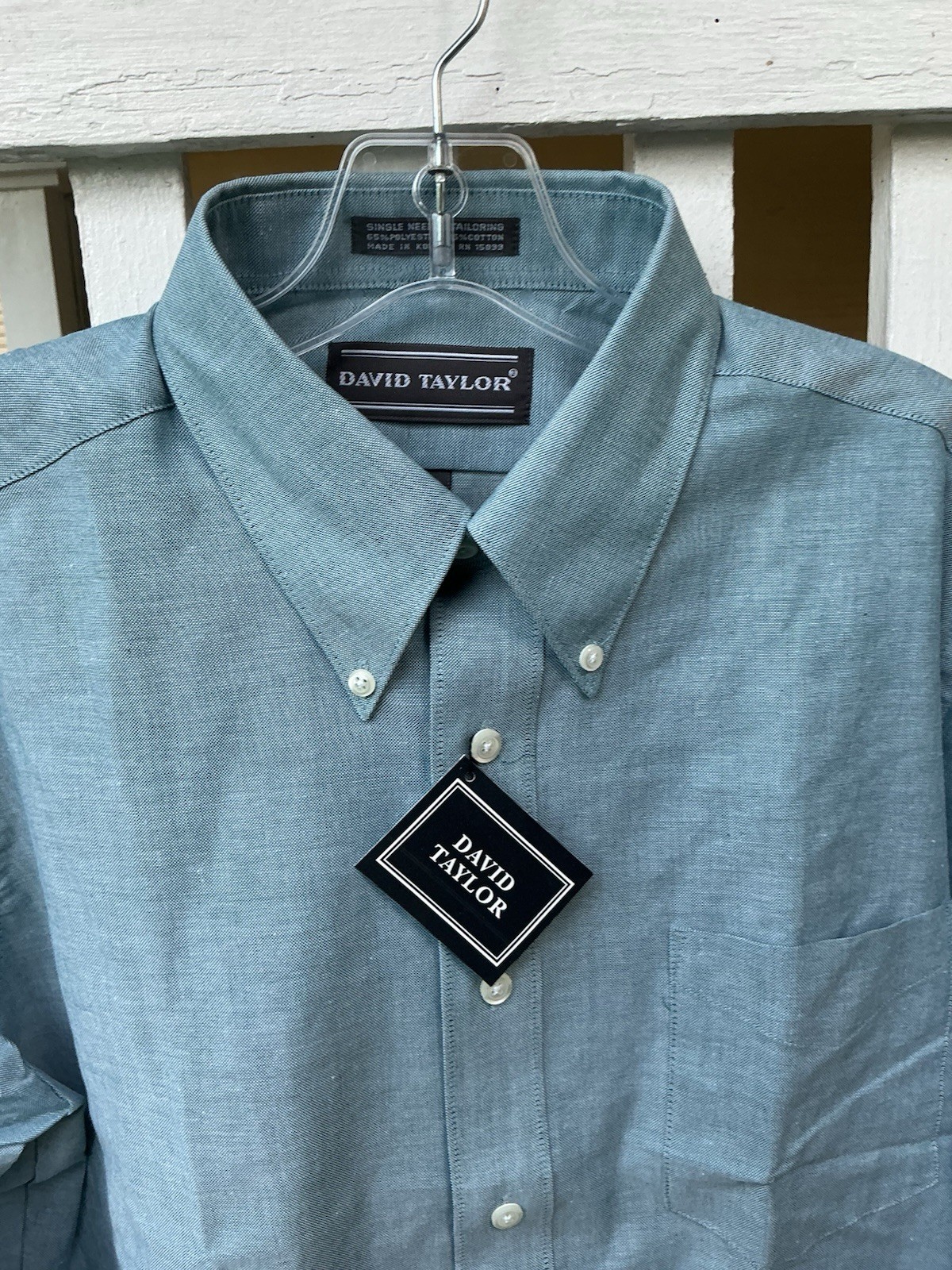 Vintage David Taylor Sears Single Needle Stitch LS Shirt Men’s 16 34/35 RARE NWT