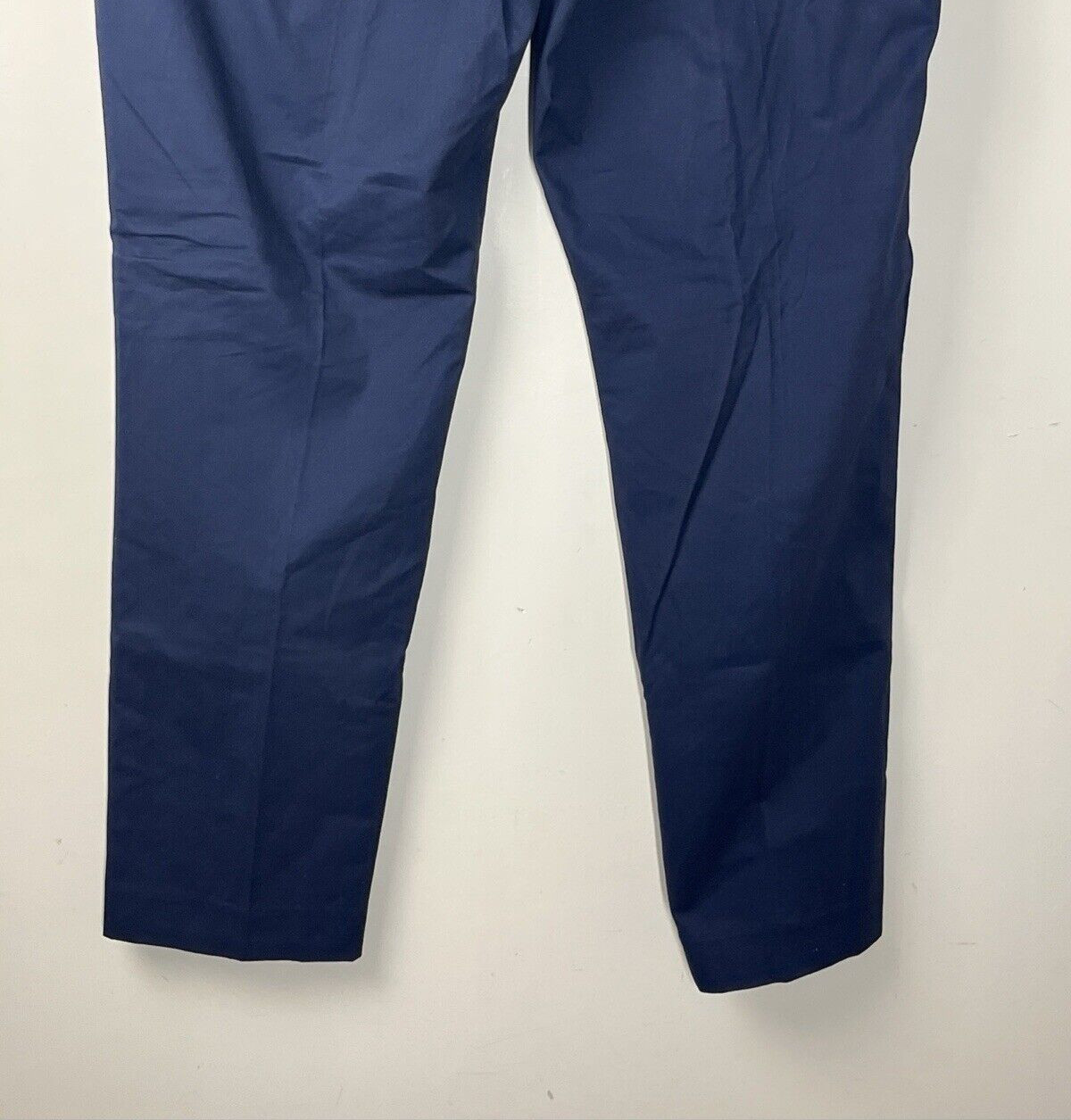 J Crew Bowery Dress Pant in Stretch Chino Mens 38X32 Navy Blue Slim Fit
