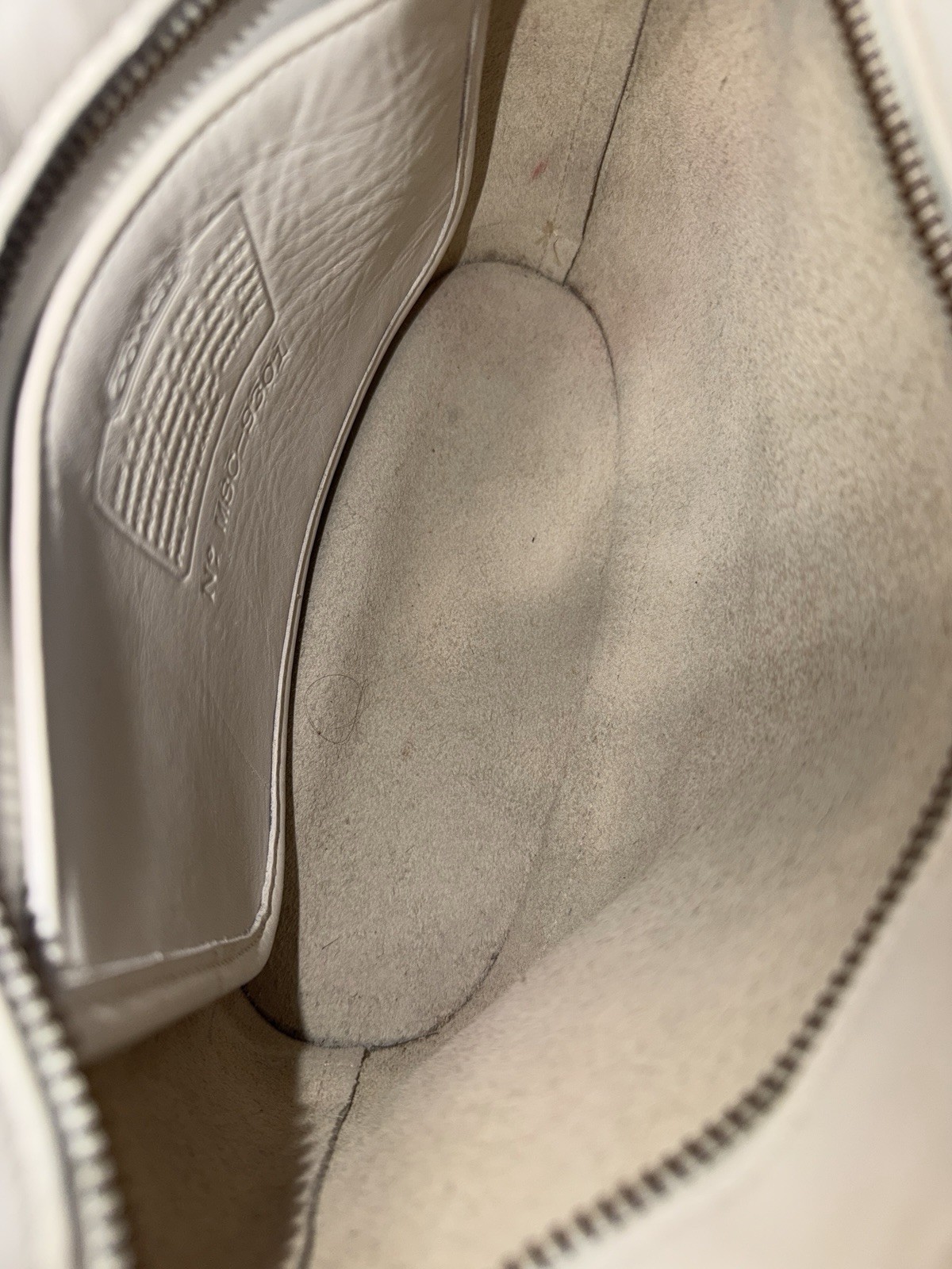 Coach 9301 Bleecker Basket Satchel White Leather Bag Vintage Purse Top Handle