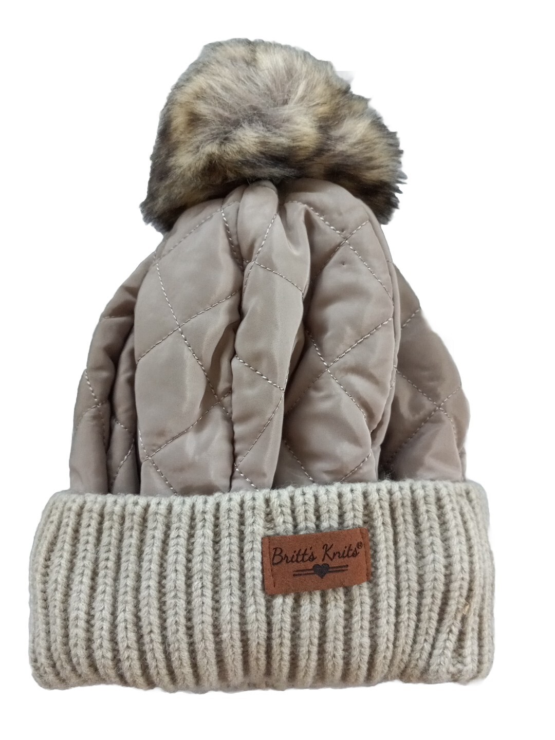 Britt’s Knits Ladies One Size Fit Most Bennie Hat Mocha Polyester Acrylic