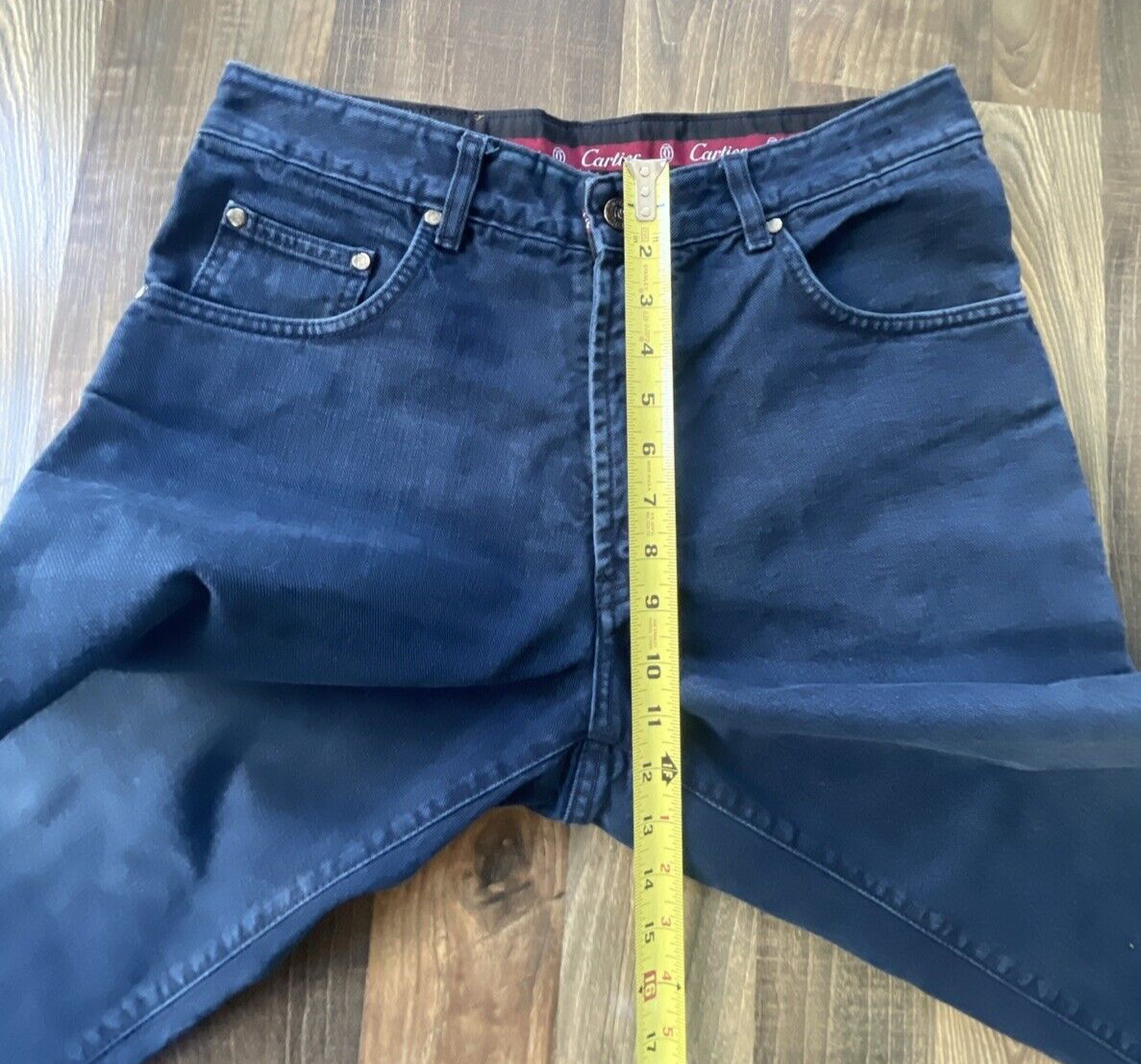 Cartier Jeans Division Men actual fit W32 L27.5 Blue Made in France *READ