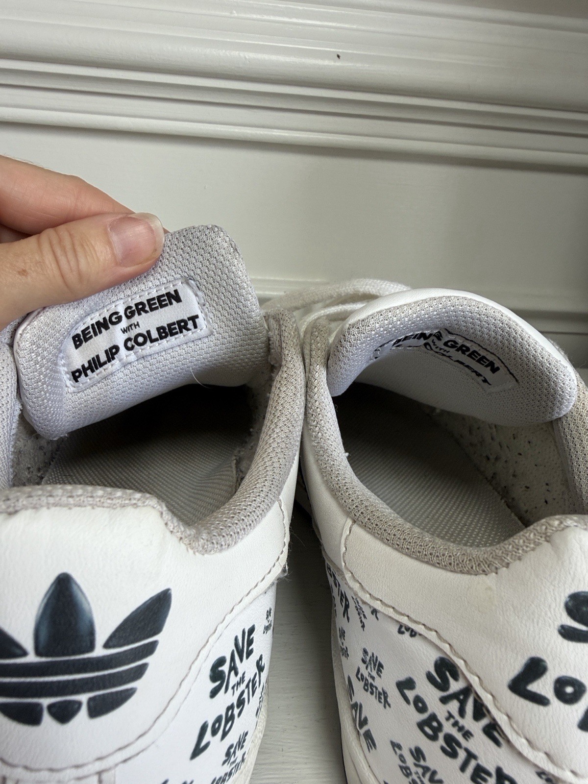 adidas Superstar Philip Colbert “Save The Lobster”. Size 4.5 Kids