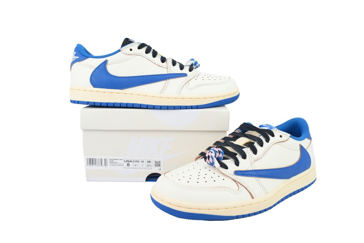 DM7866-104 Fragment Design x Travis Scott x Air Jordan 1 Retro Low