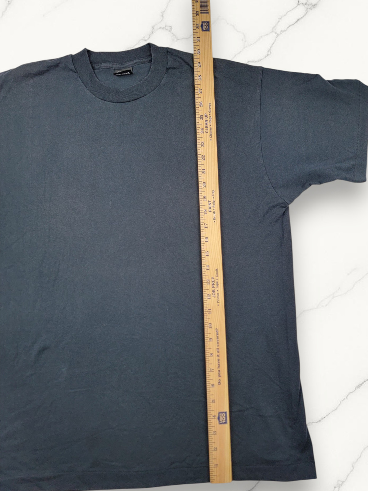 Screen Stars Best Vintage 90s Blank T-Shirt Mens XXL Faded Black Single Stitch