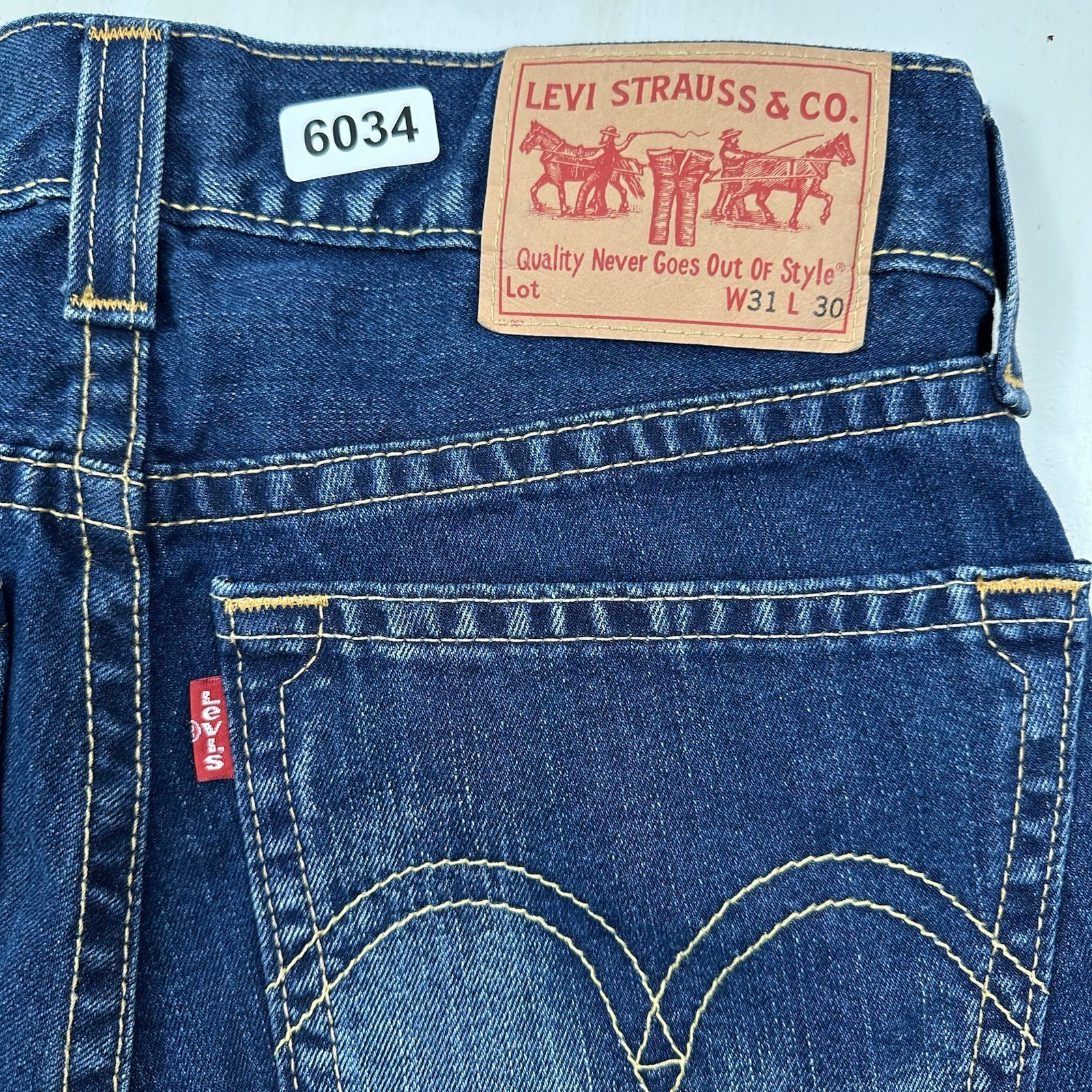 Y2K VTG LEVI’S TYPE 1 REAL LOOSE Jeans Men Actual 31×26 BAGGY Skater Blue Denim