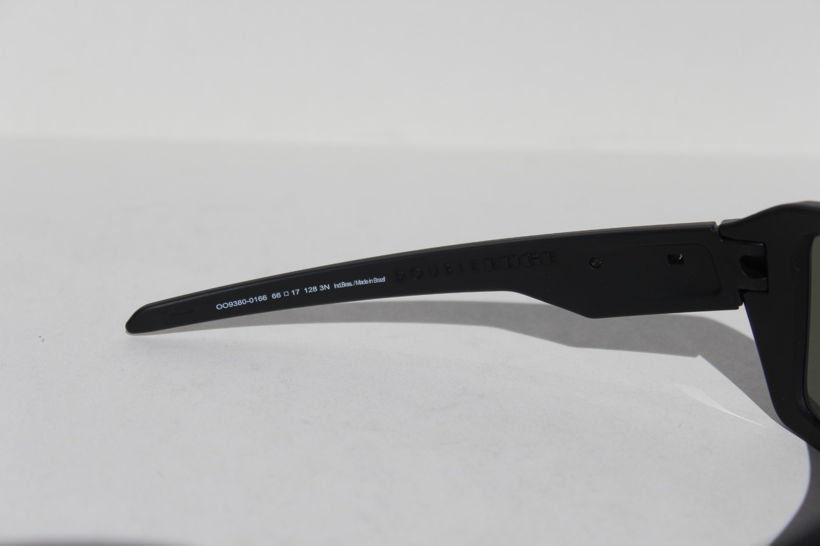 OAKLEY Double Edge Sunglasses Matte Black/Dark Grey OO9380-01 NEW
