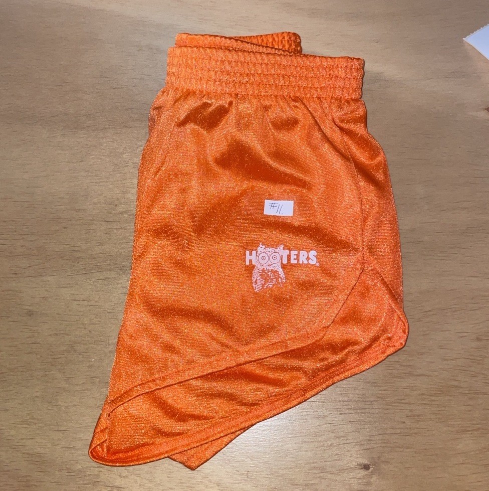B21 #11 New Women’s Vintage OG Hooters Uniform Shorts Size Xxs