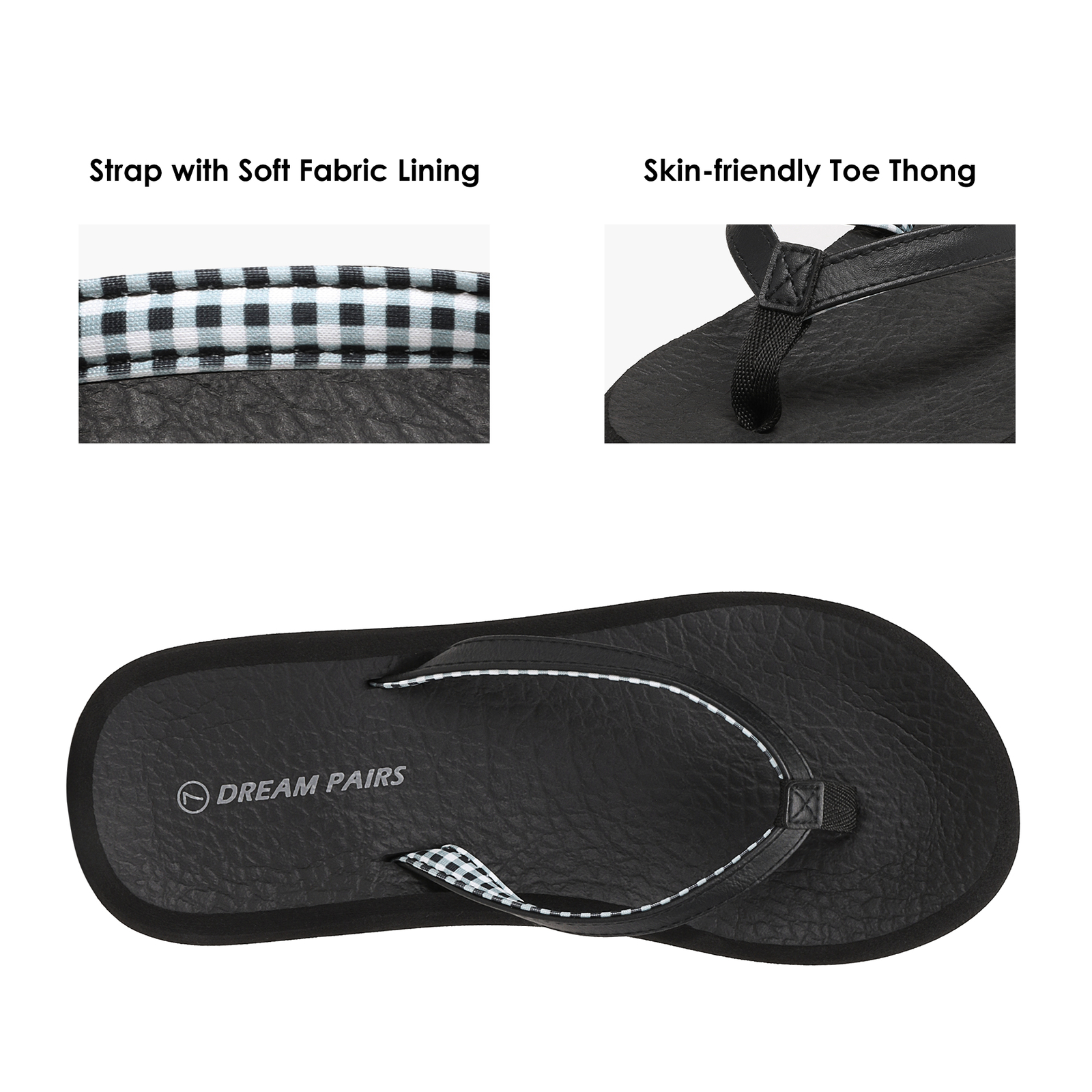 Womens Flip Flops Arch Support Soft Cushion Thongs Lightweight Beach Sandals NEW