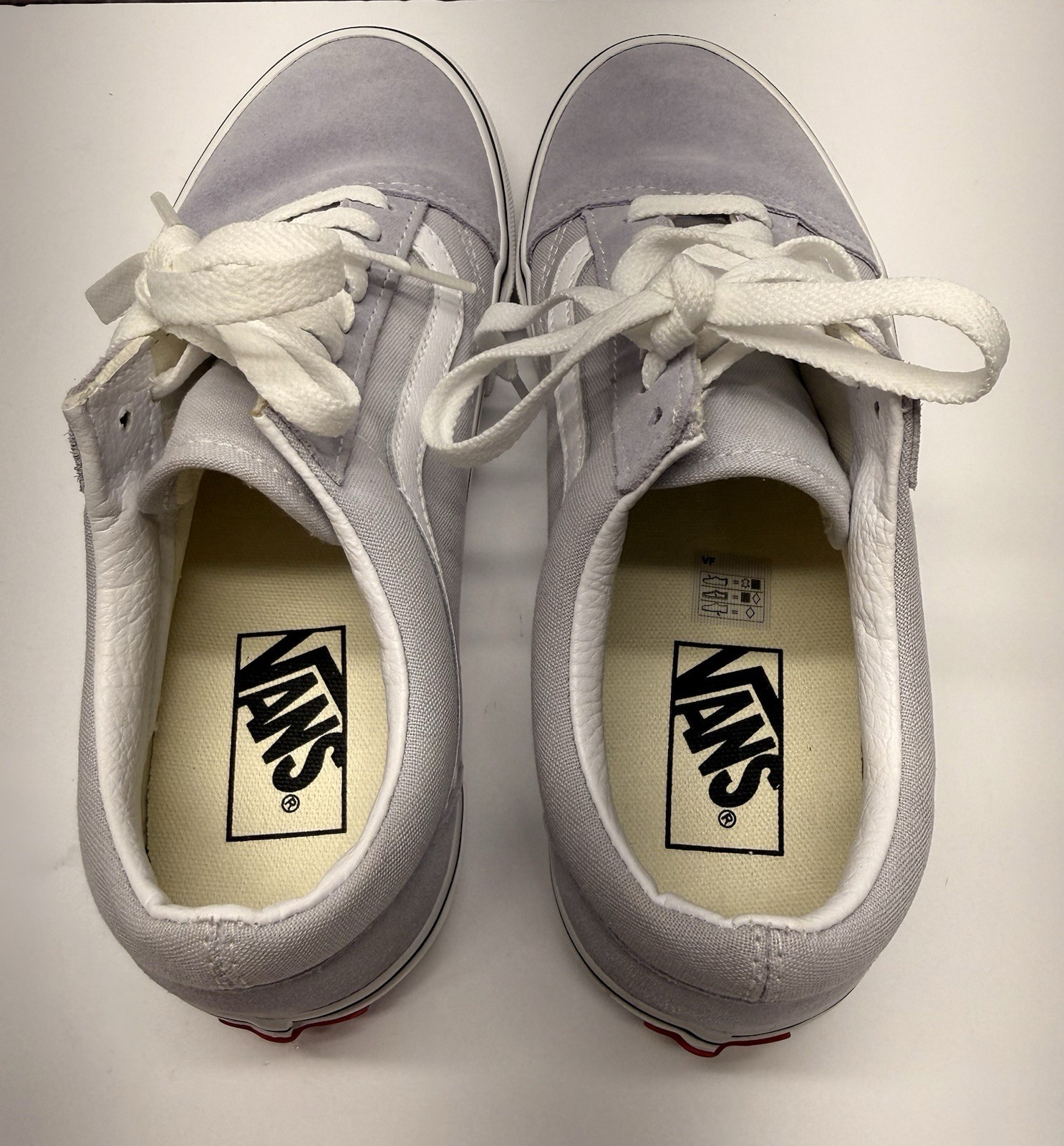 Vans Old Skool Gray Dawn True White Suede Canvas VN0A38G1UKX Men 6.5 / Women 8