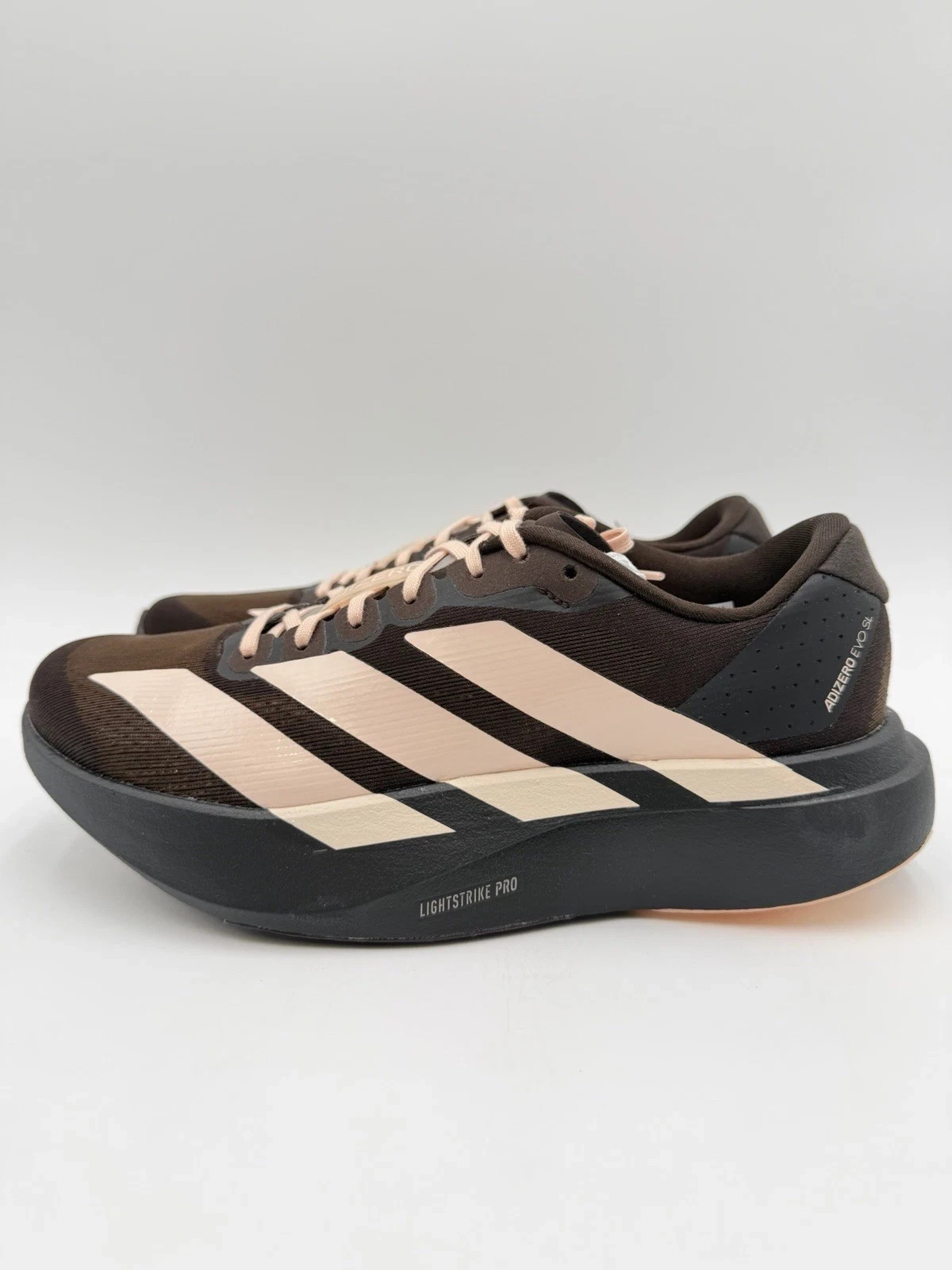 Adidas Women’s Adizero Evo SL Size 9 Aurora Coffee Metallic Blush Pink KK1952