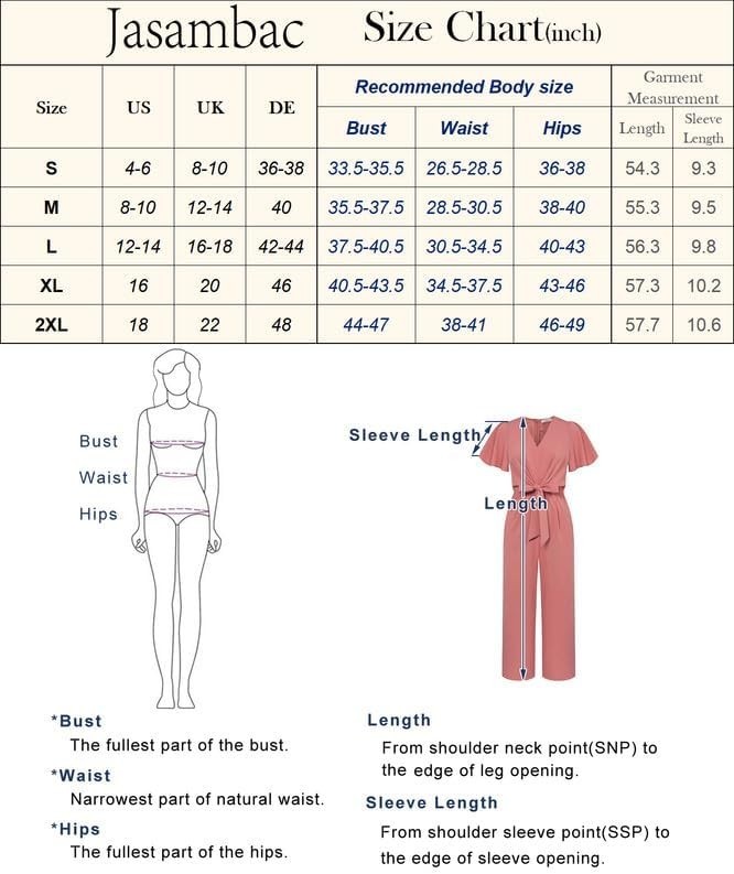 Womens Jumpsuits Wide Leg Jumpsuits Casual Dressy One Piece Outfits V Neck