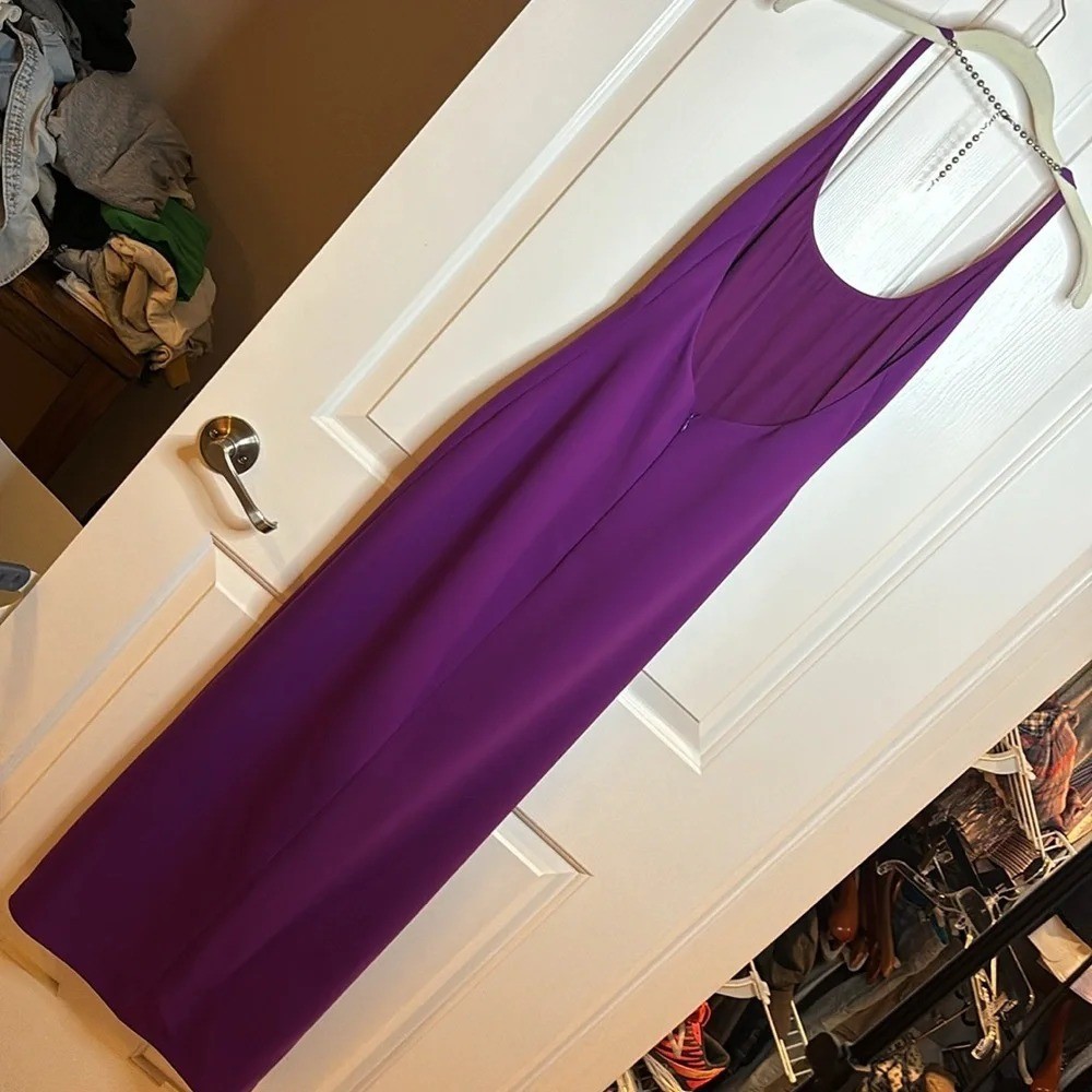 Perfect condition The Attico Corine Side Slit Gown size 38IT/0-2 US in purple